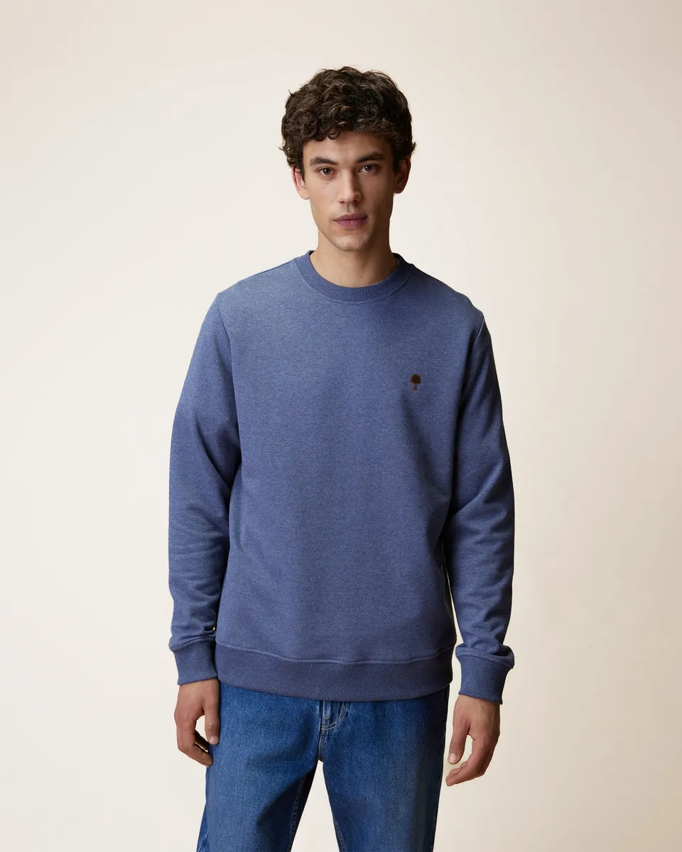 faguo-bussy-sweat-col-rond-bleu-chin-coton-recycl image 1