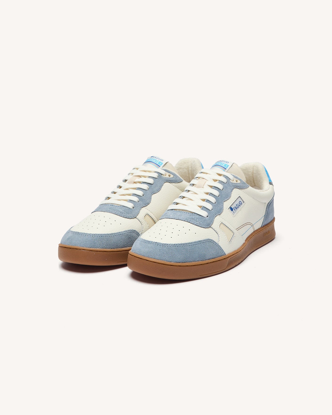 faguo-commute-1-baskets-blanc-et-bleu-cuir-v-lo-urbain image 5