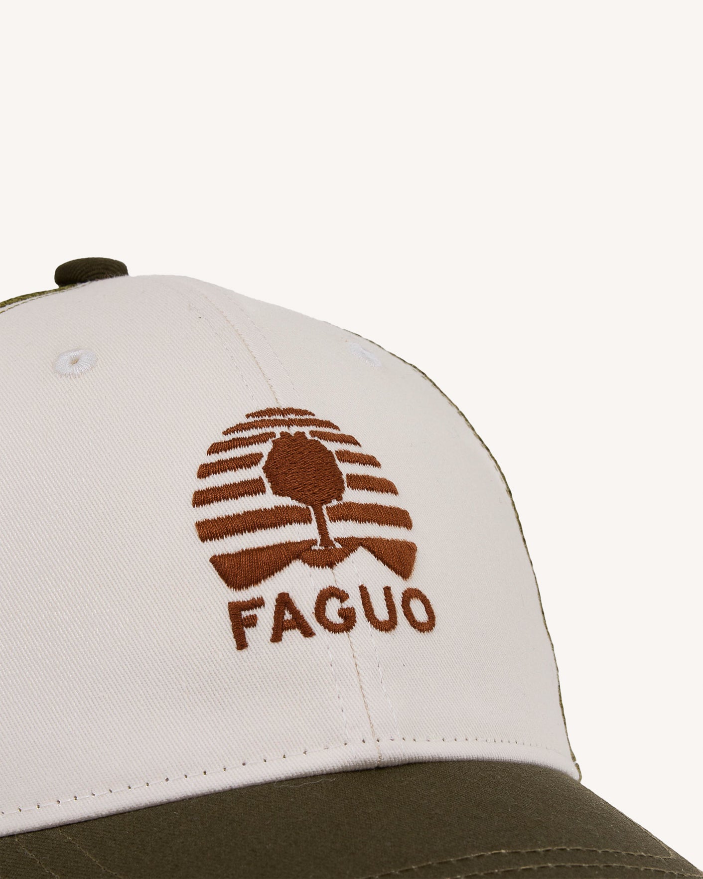 faguo-trucker-casquette-olive-et-kaki-6-pans-mesh image 4