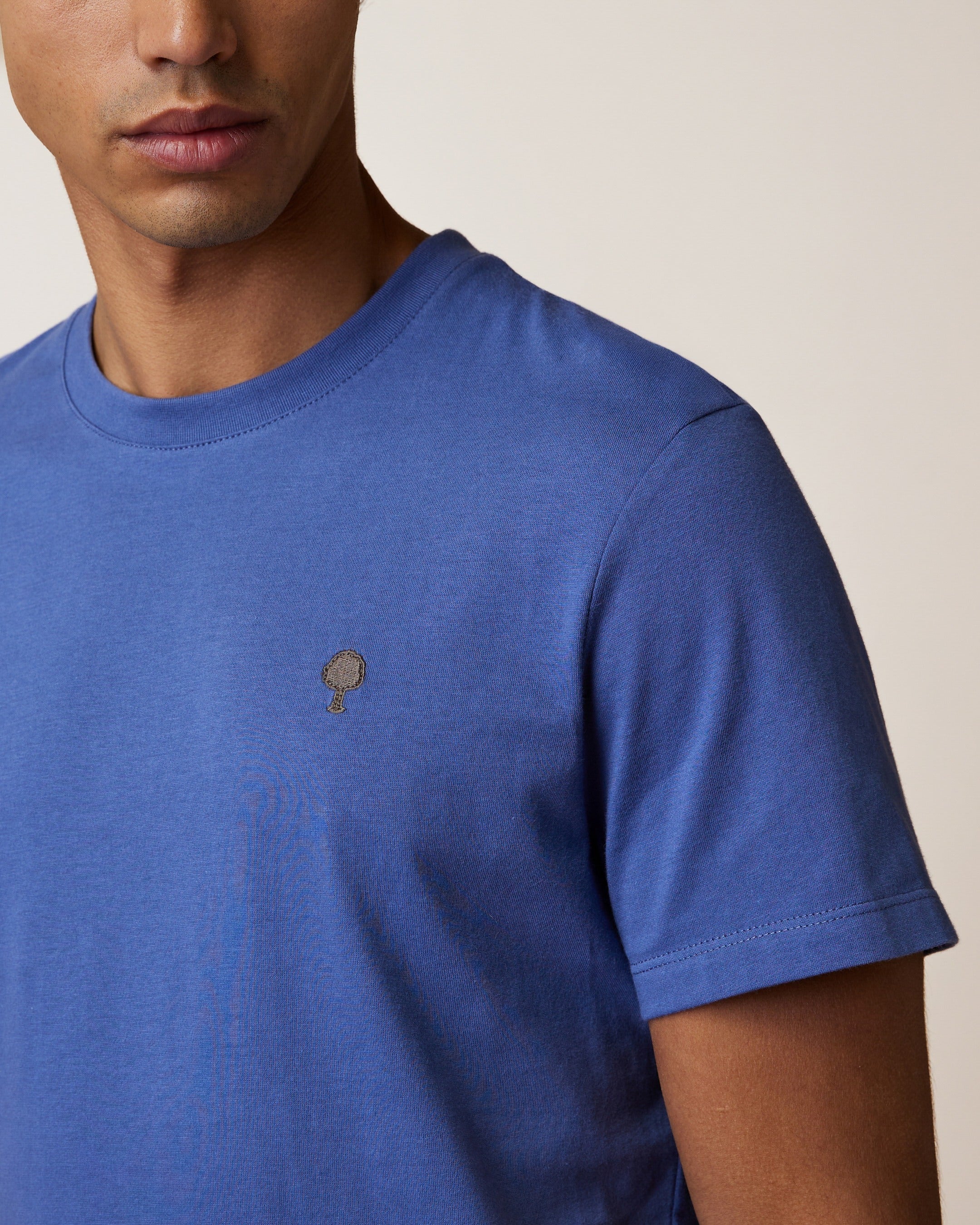 faguo-arcy-t-shirt-bleu-coton-recycl-homme image 5