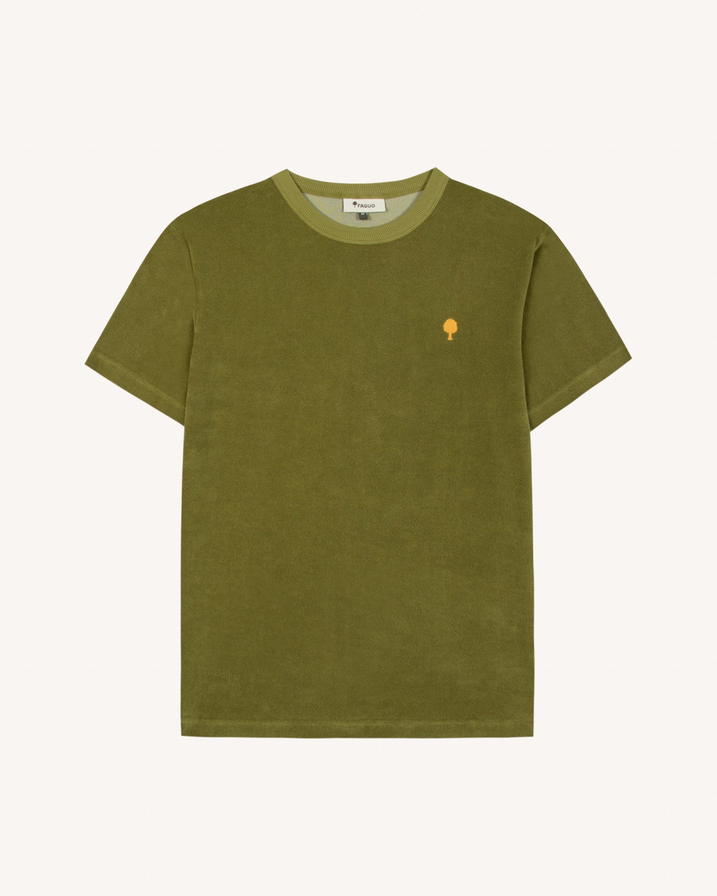 faguo-lugny-t-shirt-oversize-ponge-kaki-fonc image 2