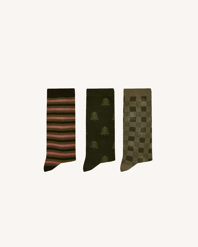 faguo-lot-de-3-paires-chaussettes-homme-olive-et-kaki image 1