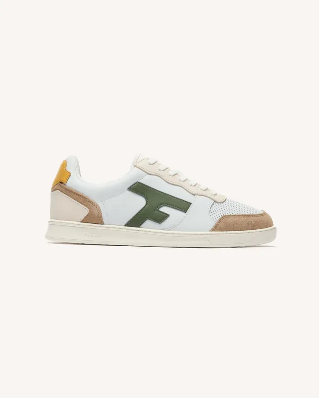 faguo-hazel-baskets-cuir-blanc-et-beige image 1