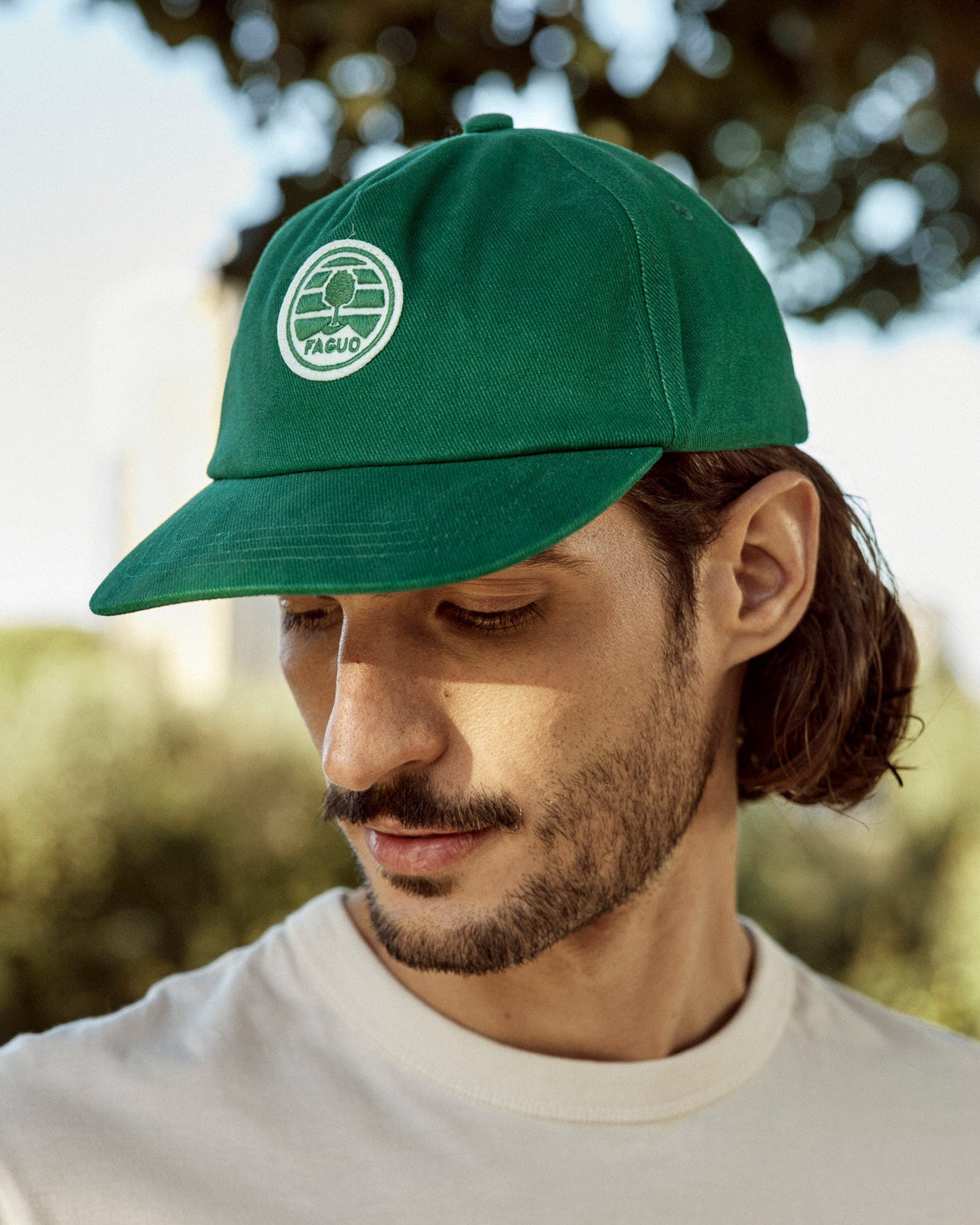 faguo-retro-cap-casquette-homme-verte image 1