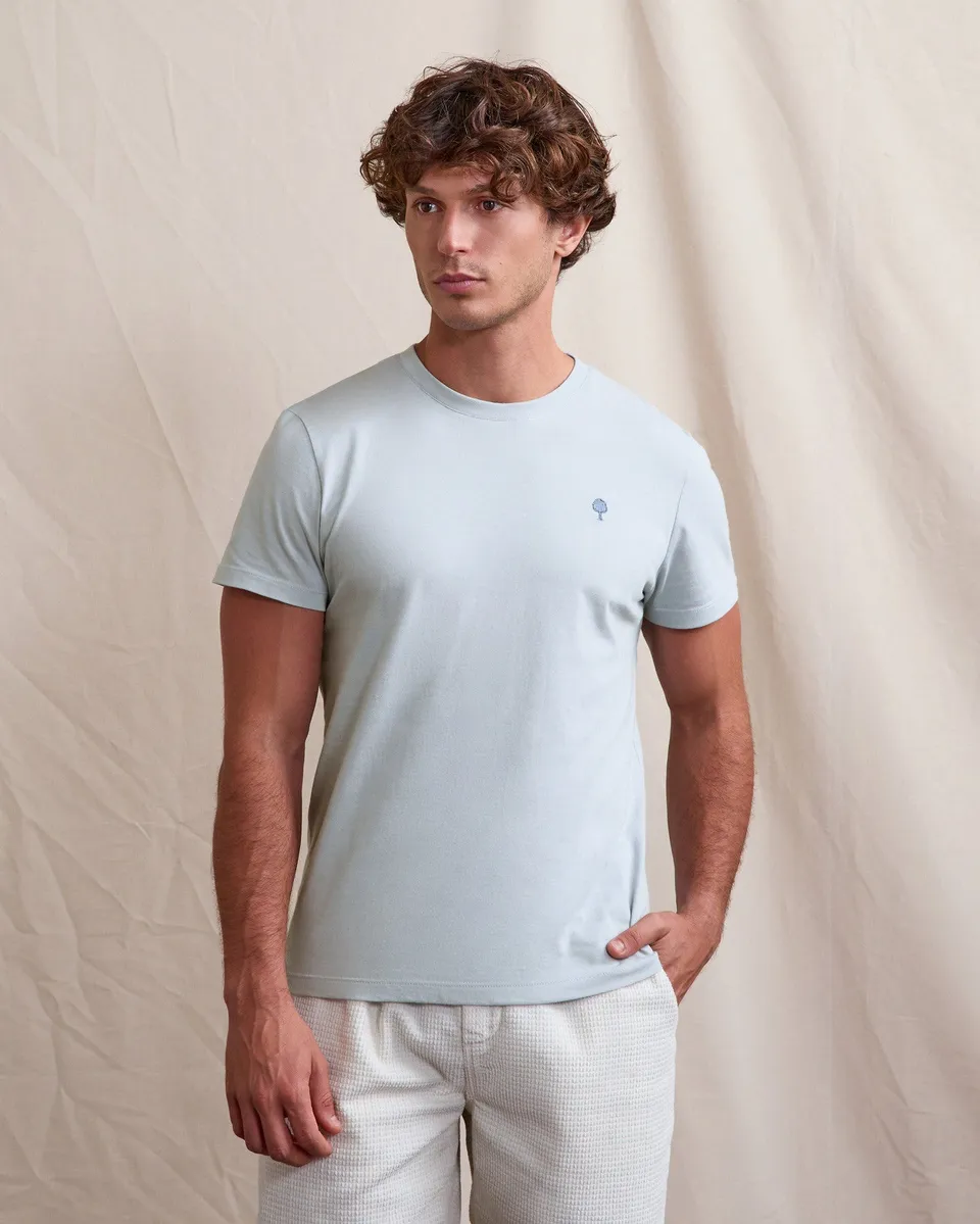faguo-arcy-t-shirt-homme-bleu-ciel-en-coton image 1