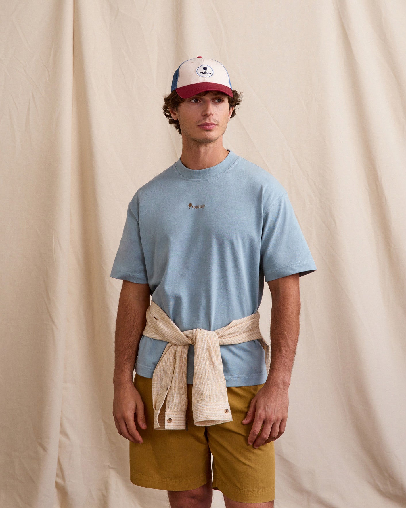 faguo-trucker-casquette-rouge-et-bleu-marine-homme image 5