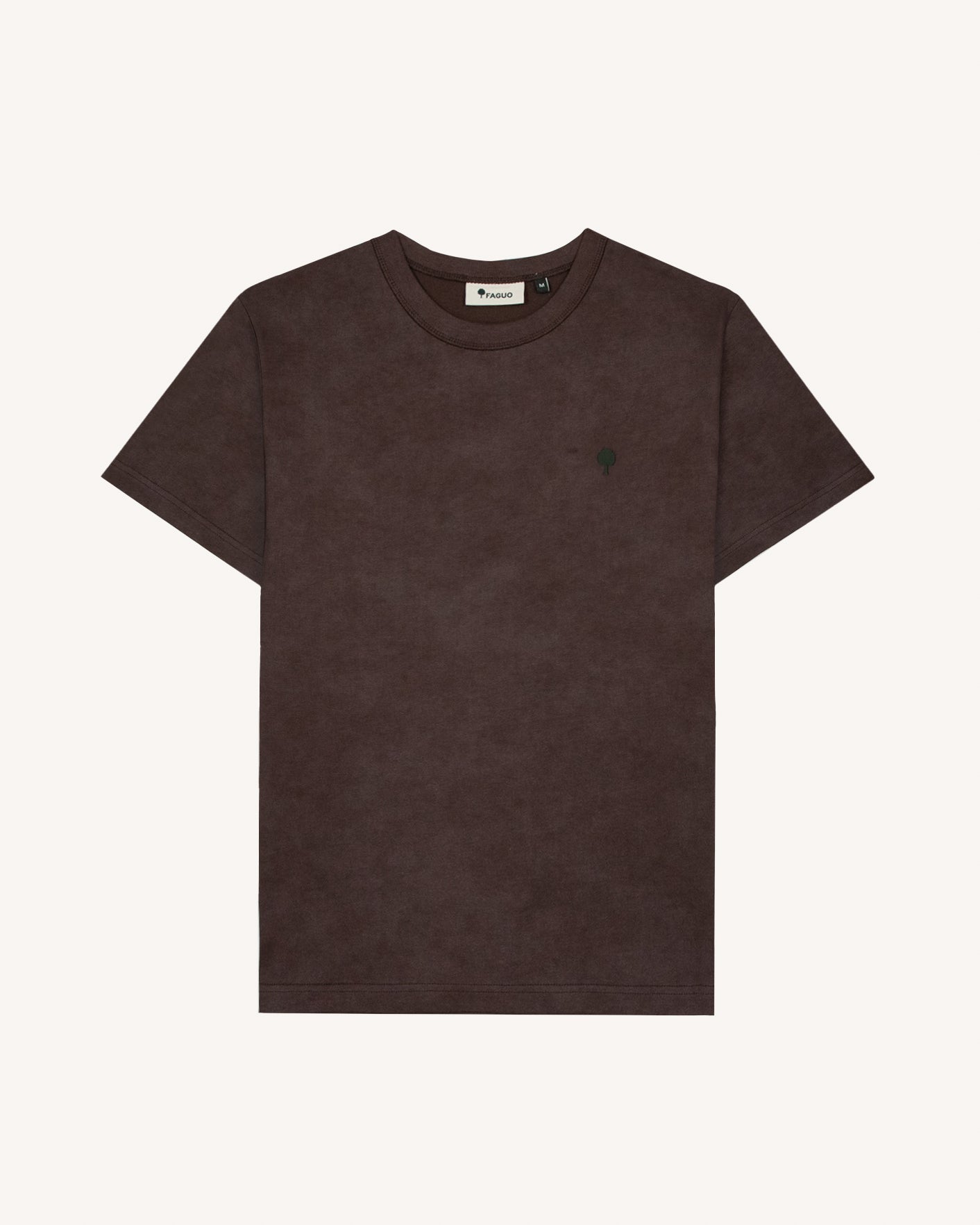 faguo-lugny-t-shirt-large-marron-et-taupe-homme image 3