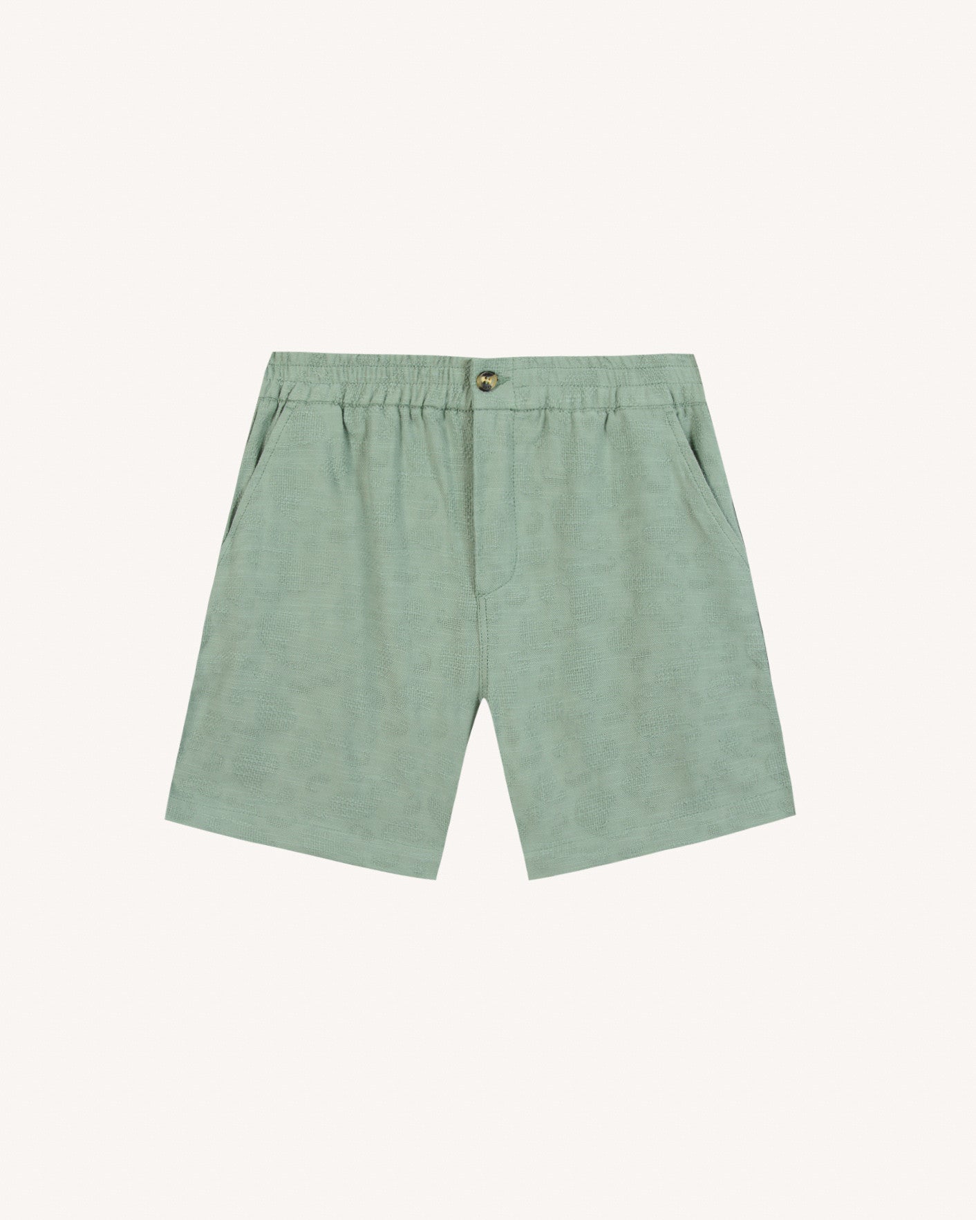 faguo-chevre-short-homme-vert-clair-coton-et-viscose image 2