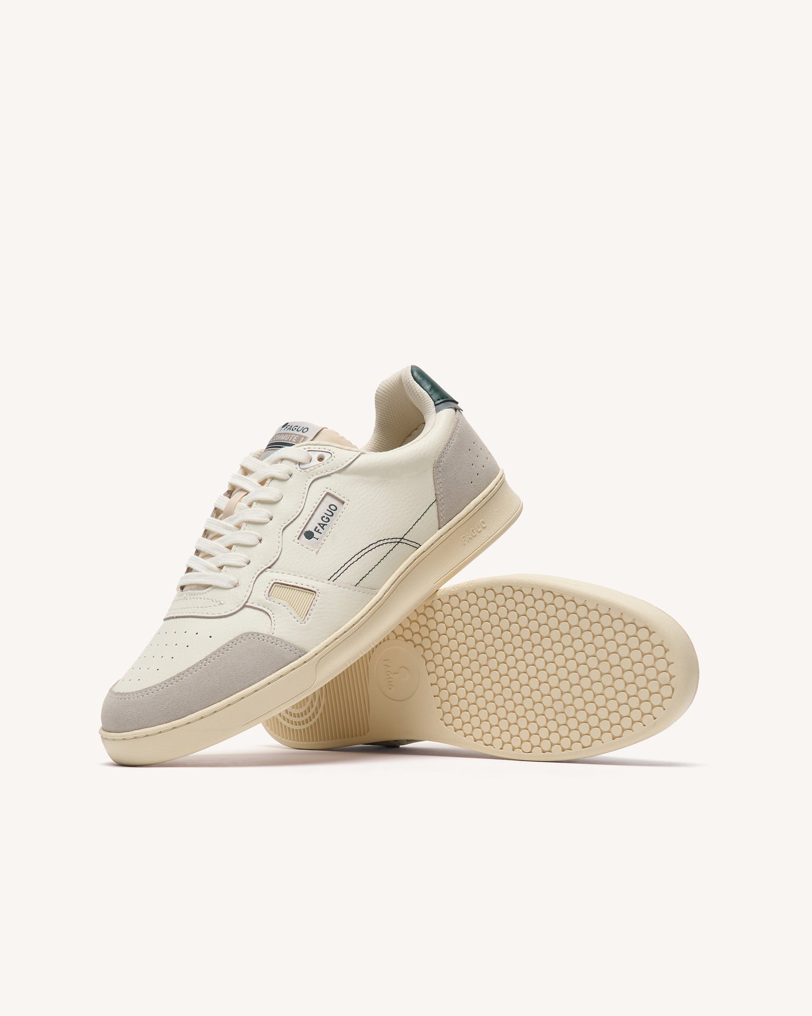 faguo-commute-1-baskets-cuir-blanc-et-vert image 6