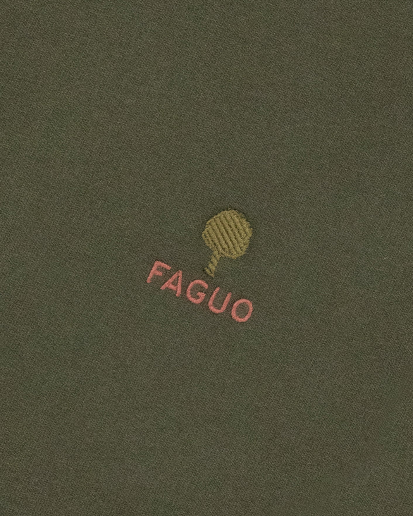 faguo-fango-sweat-col-rond-homme-kaki-molleton image 7