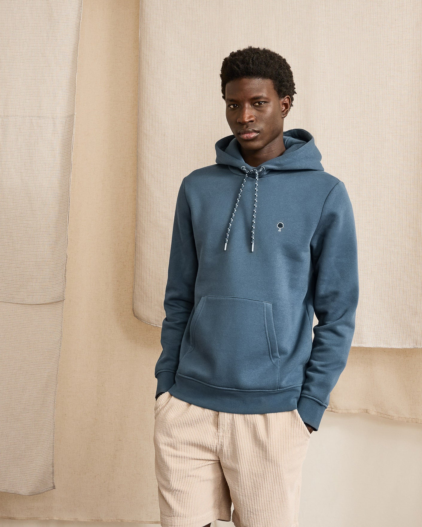 faguo-dirac-sweat-capuche-bleu image 3