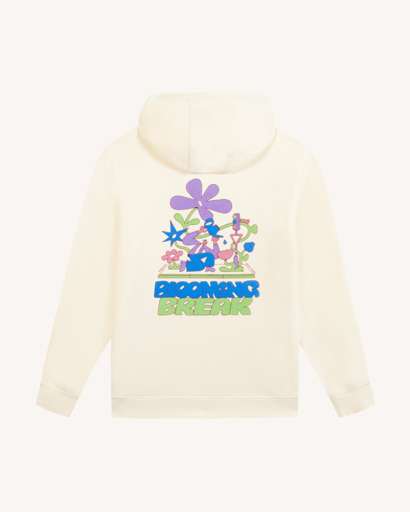 faguo-dirac-sweat-capuche-imprim-cru-molleton image 2