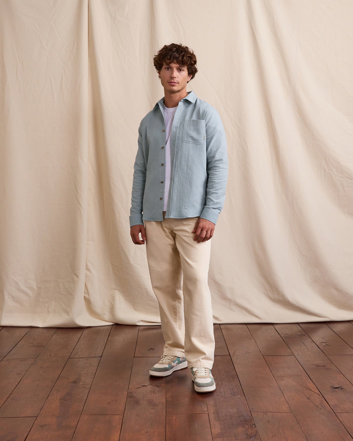 faguo-signy-surchemise-ray-e-bleu-gris-blanc-ample image 3