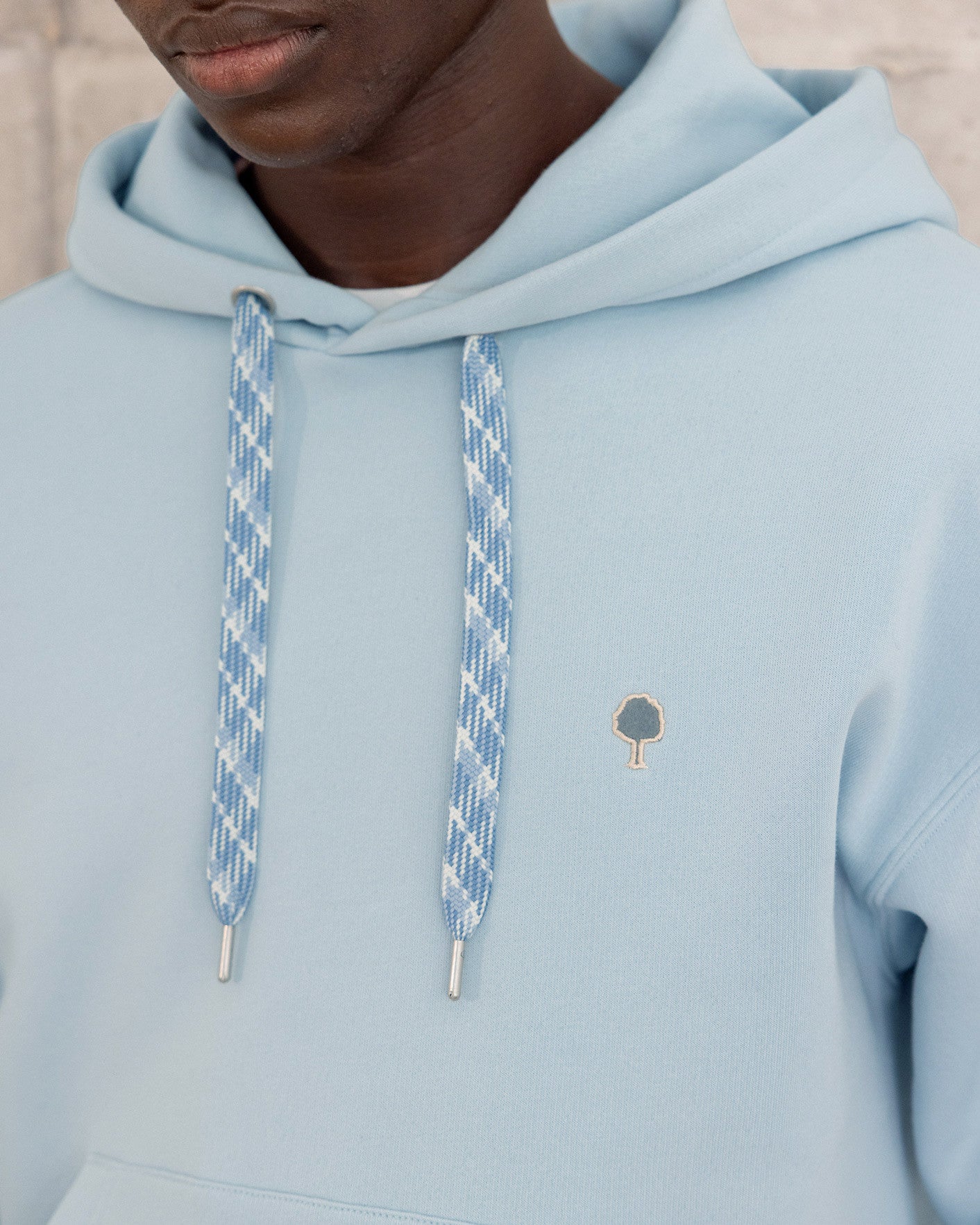 faguo-dirac-os-bleu-ciel-sweat-capuche-boxy-oversize image 3