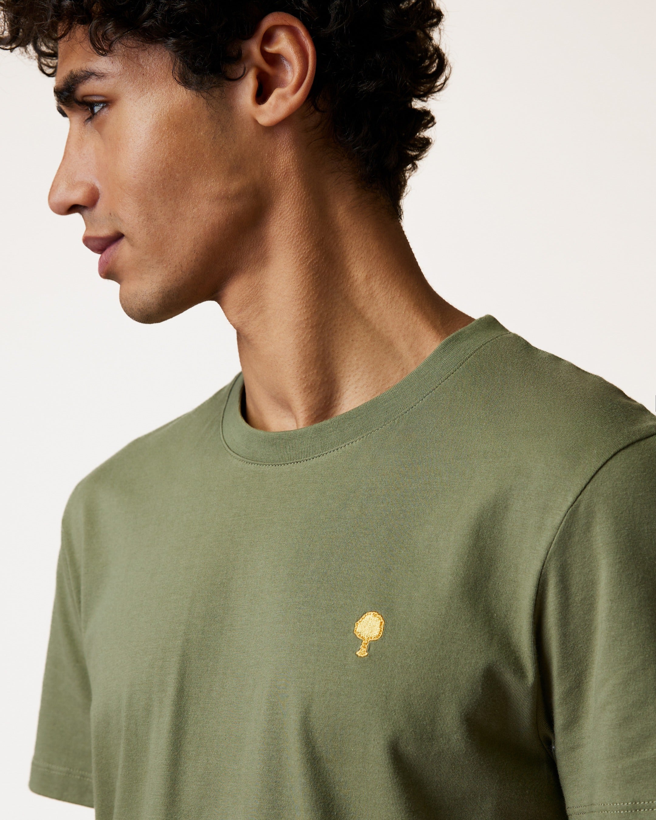faguo-arcy-t-shirt-kaki-coton image 6