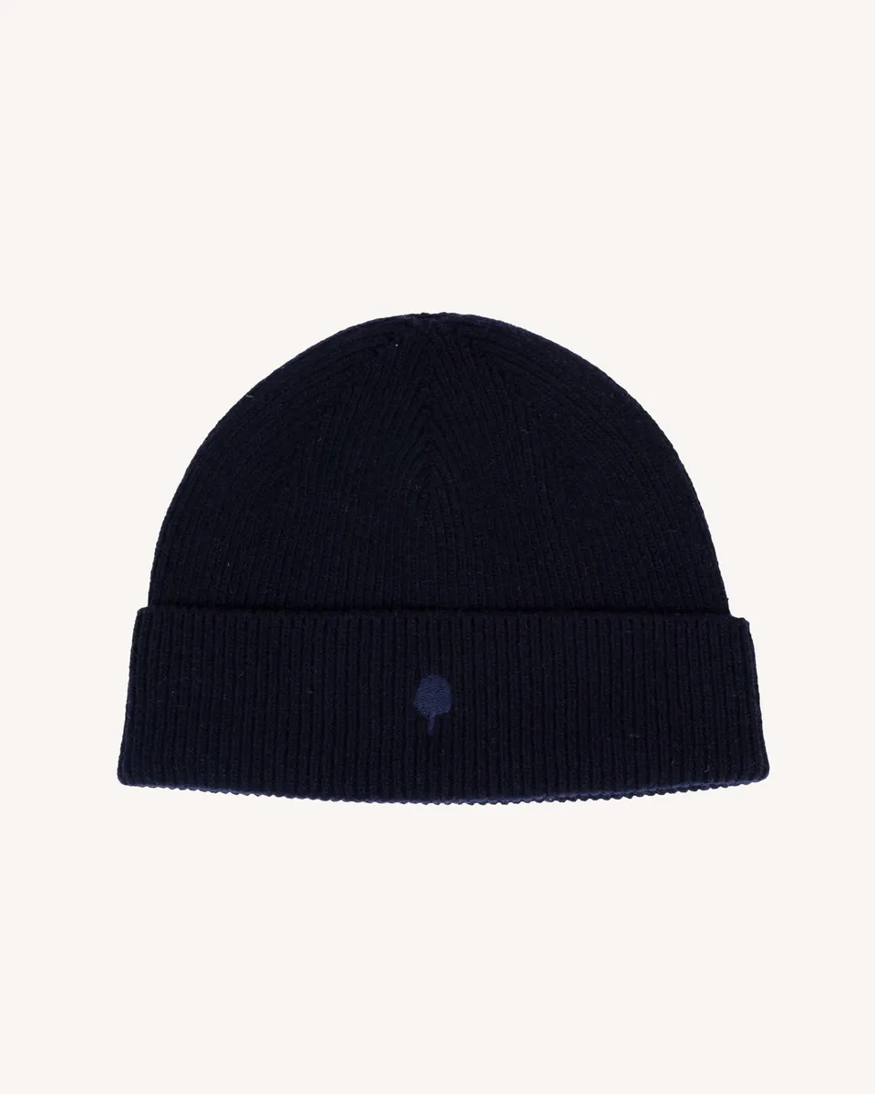 faguo-beanie-bonnet-en-laine-bleu-marine image 1