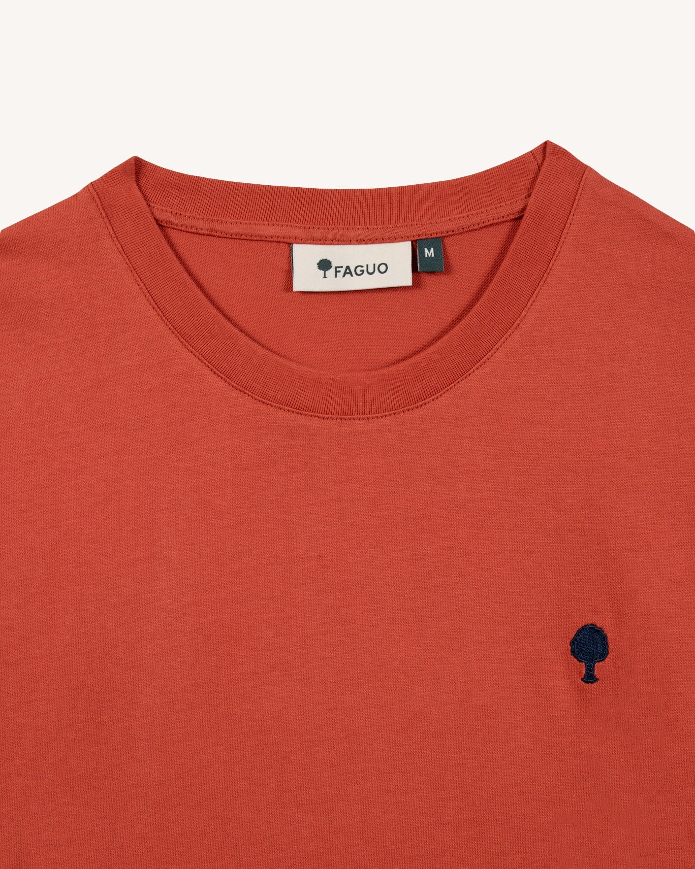 faguo-arcy-t-shirt-brique-coton-recycl image 8