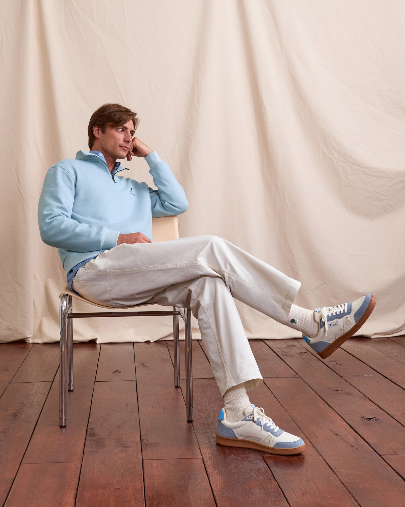 faguo-amboise-sweat-zipp-bleu-ciel-coton-bio-homme image 3