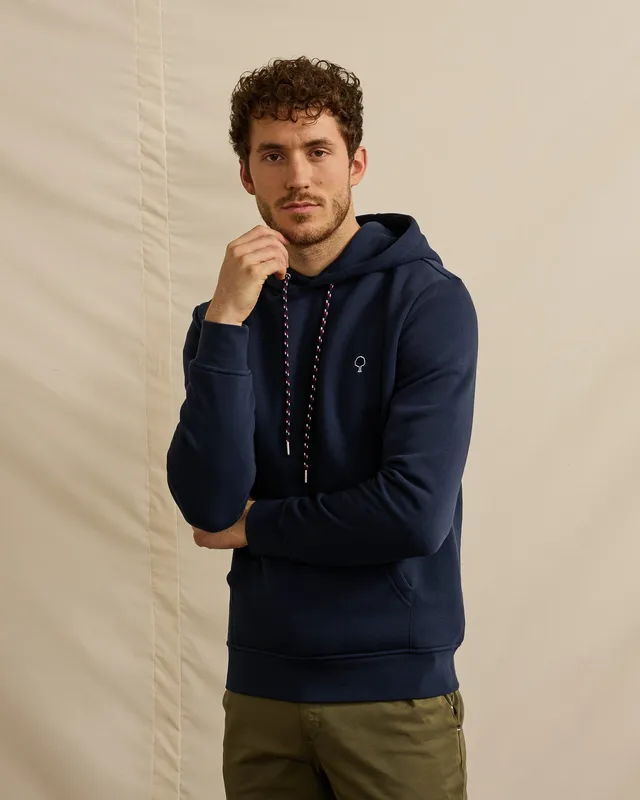 faguo-dirac-sweat-capuche-bleu-marine-homme image 1