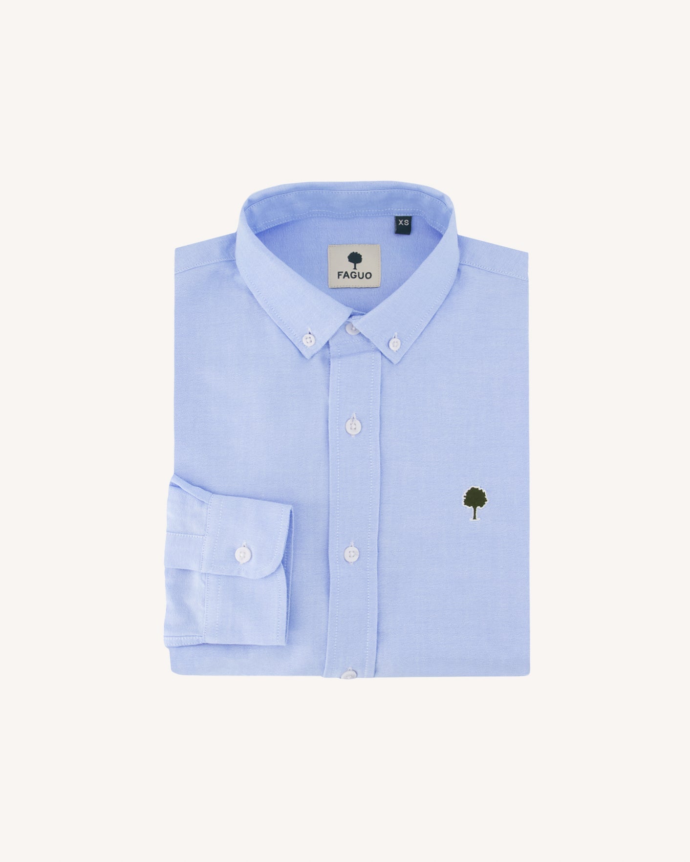 faguo-ivoy-chemise-bleu-ciel-oxford-coton image 2