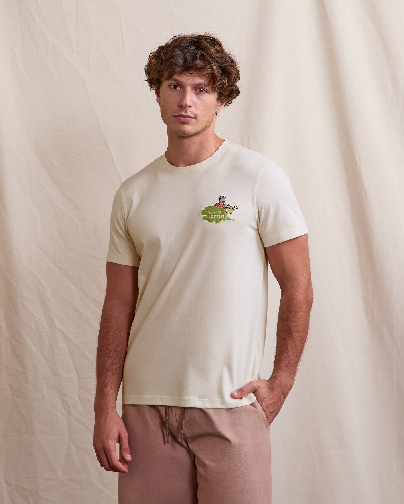faguo-arcy-t-shirt-cru-plant-together-coton image 1