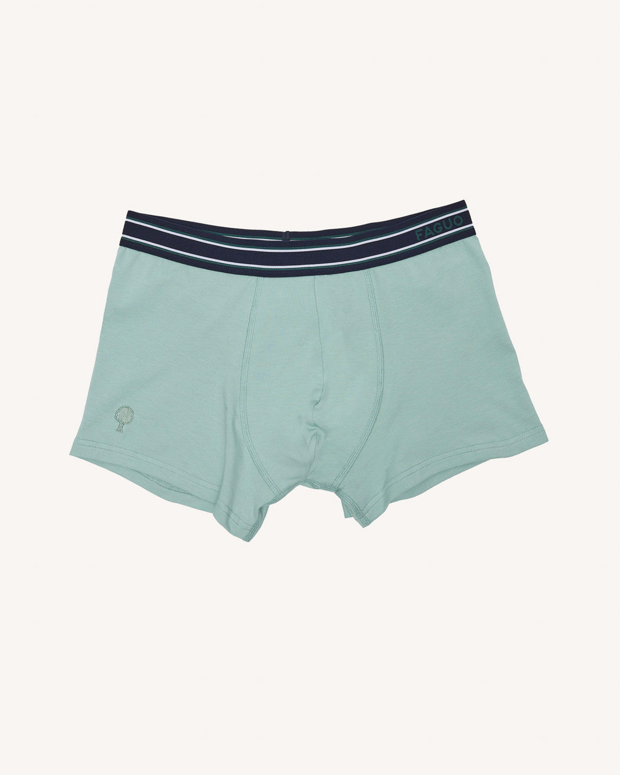 faguo-boxers-homme-x3-cru-et-bleu-jersey-coton image 4
