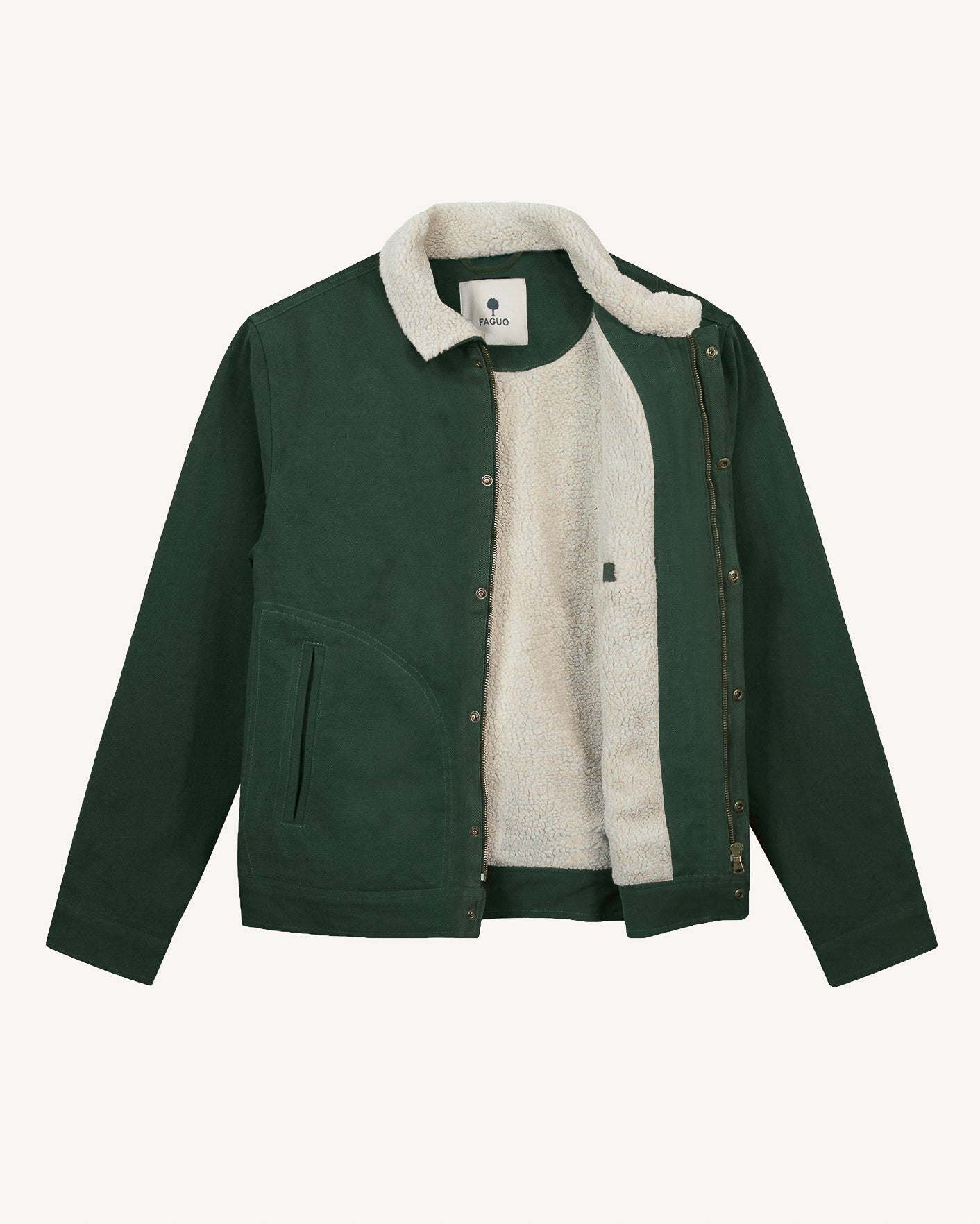 faguo-seillon-blouson-homme-vert-fonc-doublure-sherpa image 6