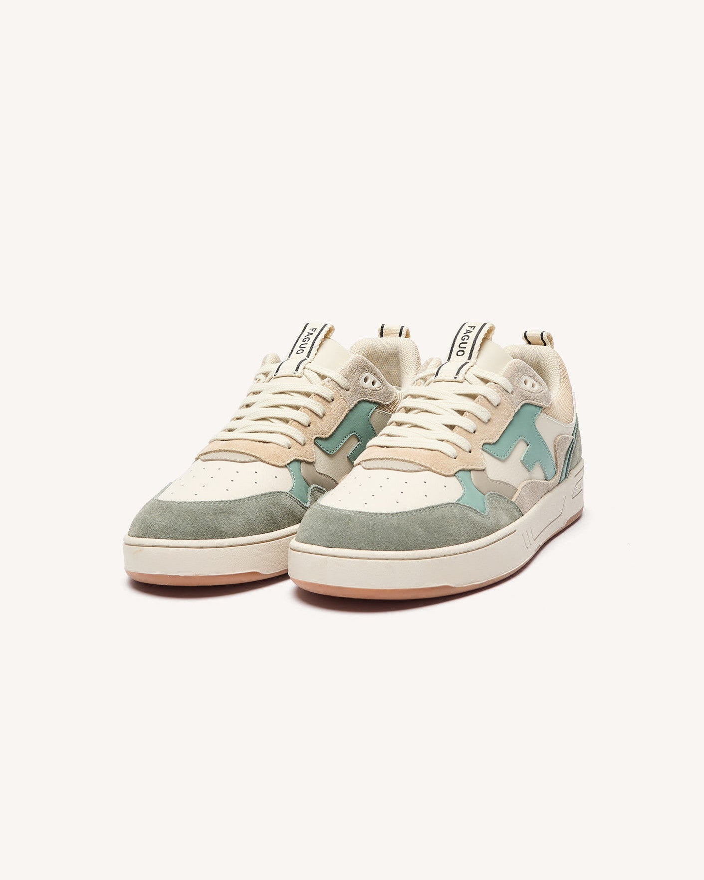 faguo-dahlia-baskets-cuir-homme-beige-et-bleu image 5