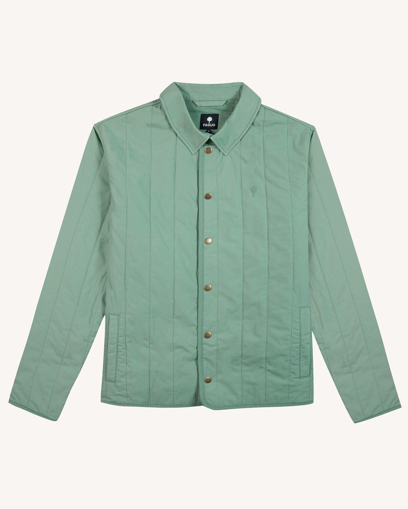 faguo-obernai-veste-vert-d-eau-en-toile-de-coton-matelass-e image 4