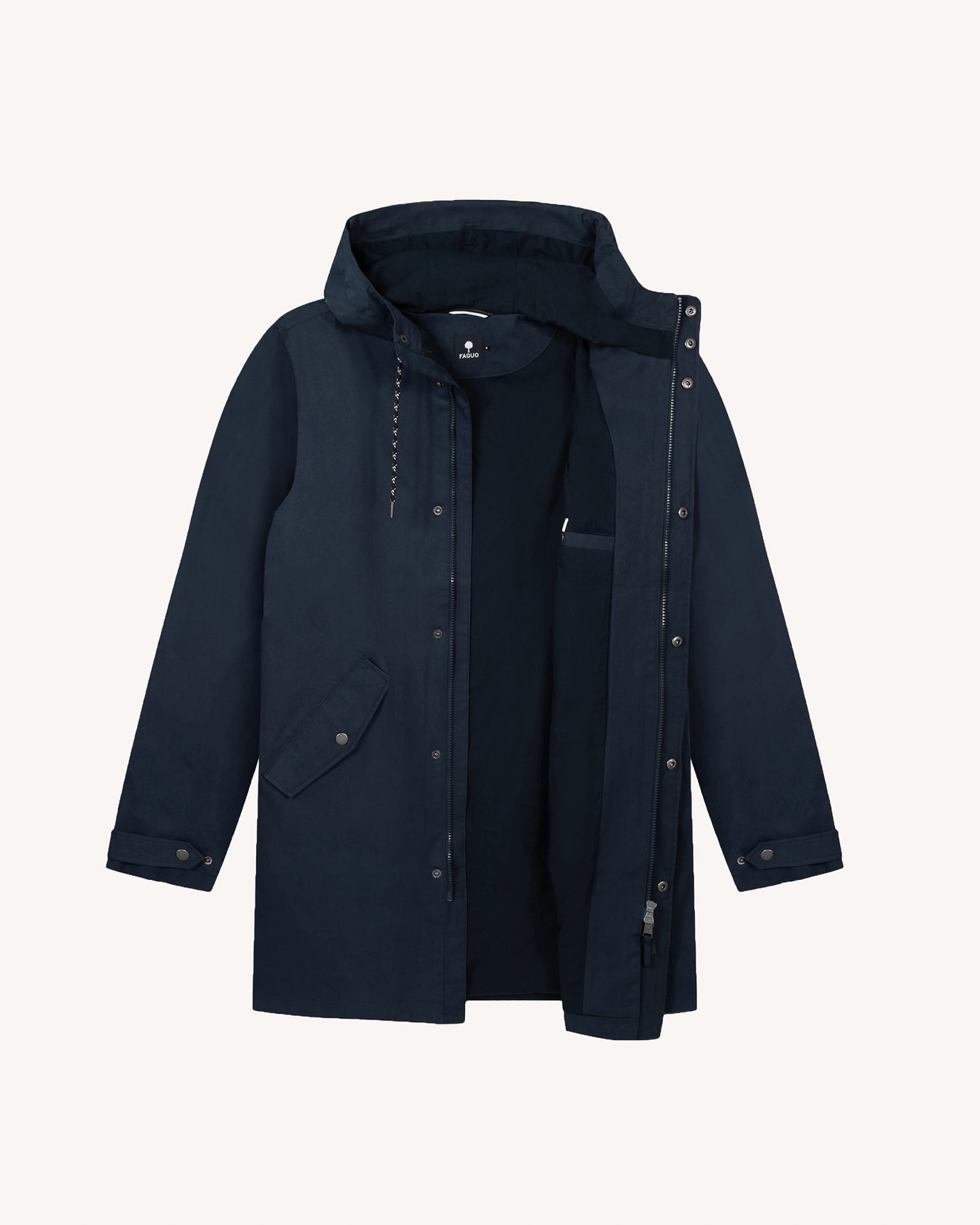 faguo-gresigne-veste-coupe-vent-bleu-marine image 2
