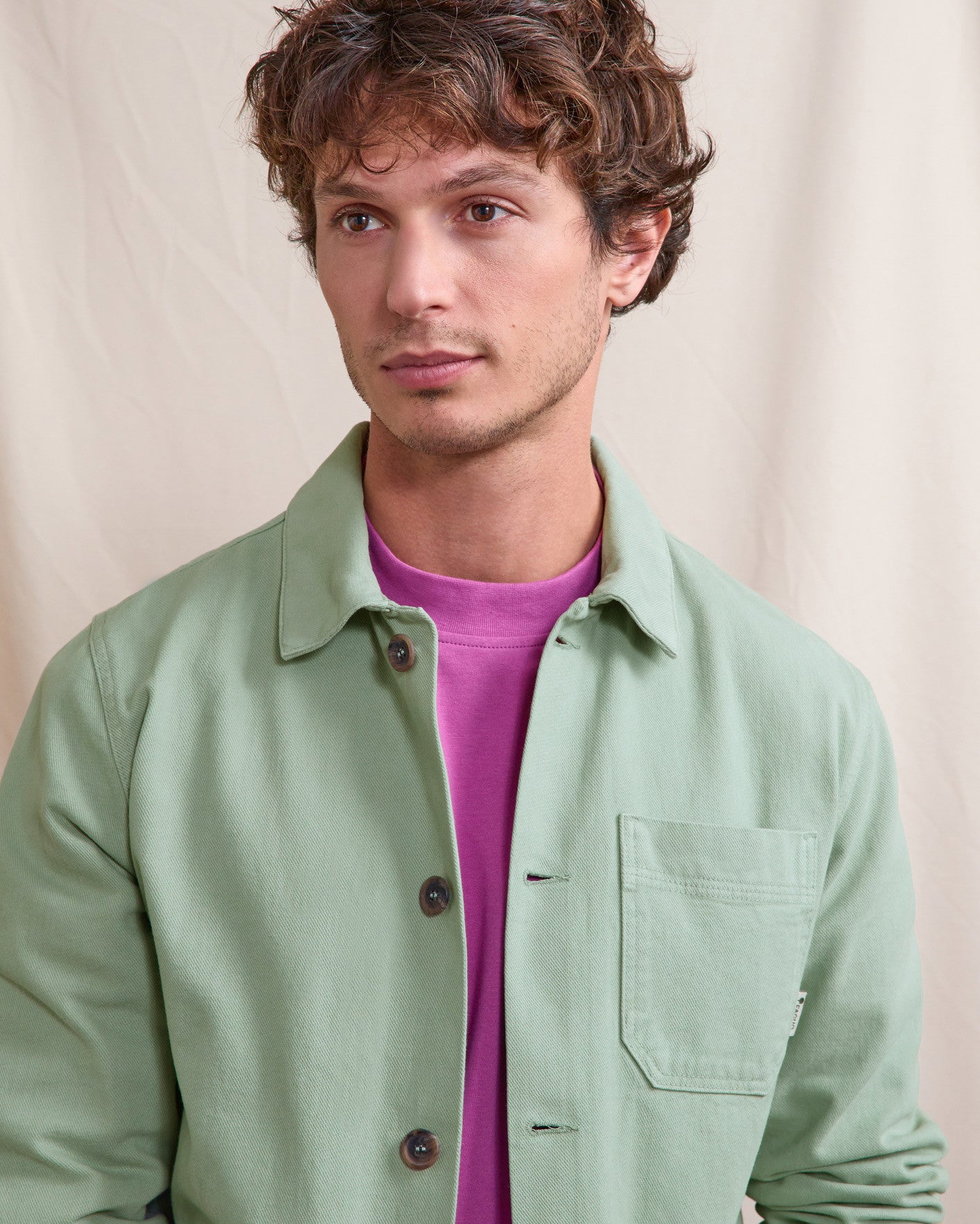 faguo-lorge-veste-en-coton-vert-clair image 5