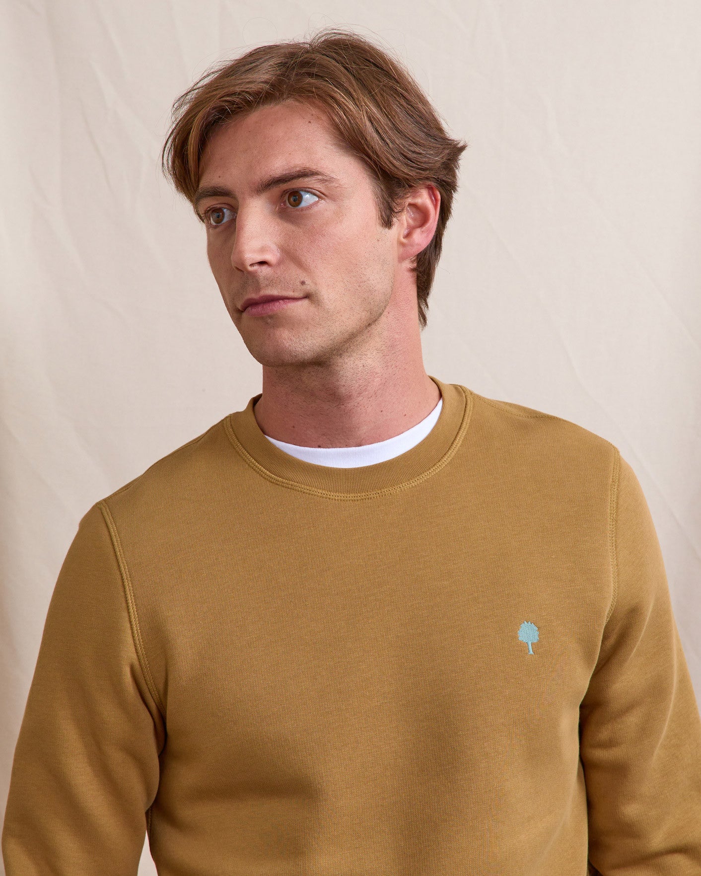 faguo-donzy-sweat-col-rond-beige-clair-molleton-gratt image 3
