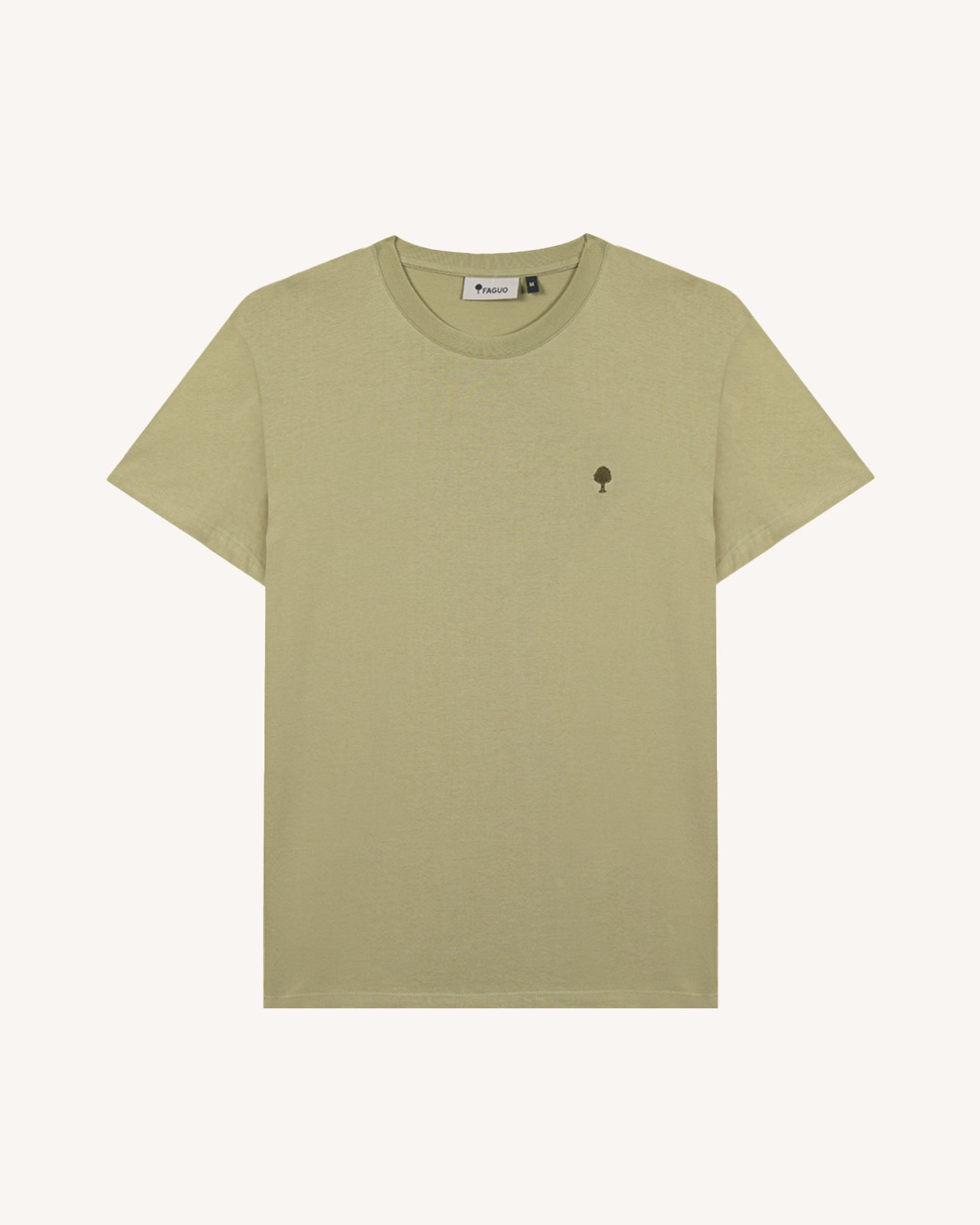 faguo-arcy-t-shirt-homme-pistache-coton-recycl image 2