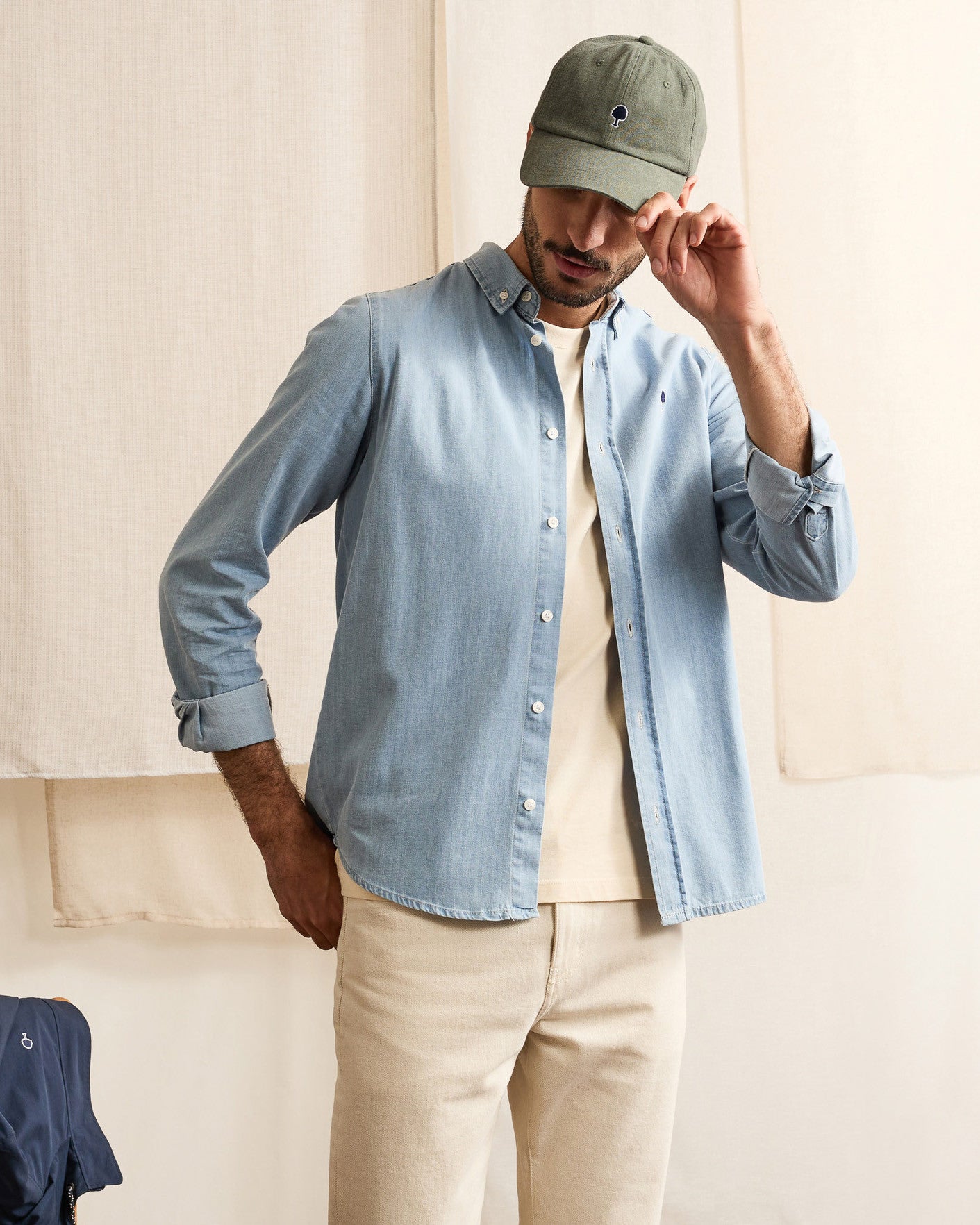 faguo-cap-casquette-vert-clair-en-serg-de-coton image 3