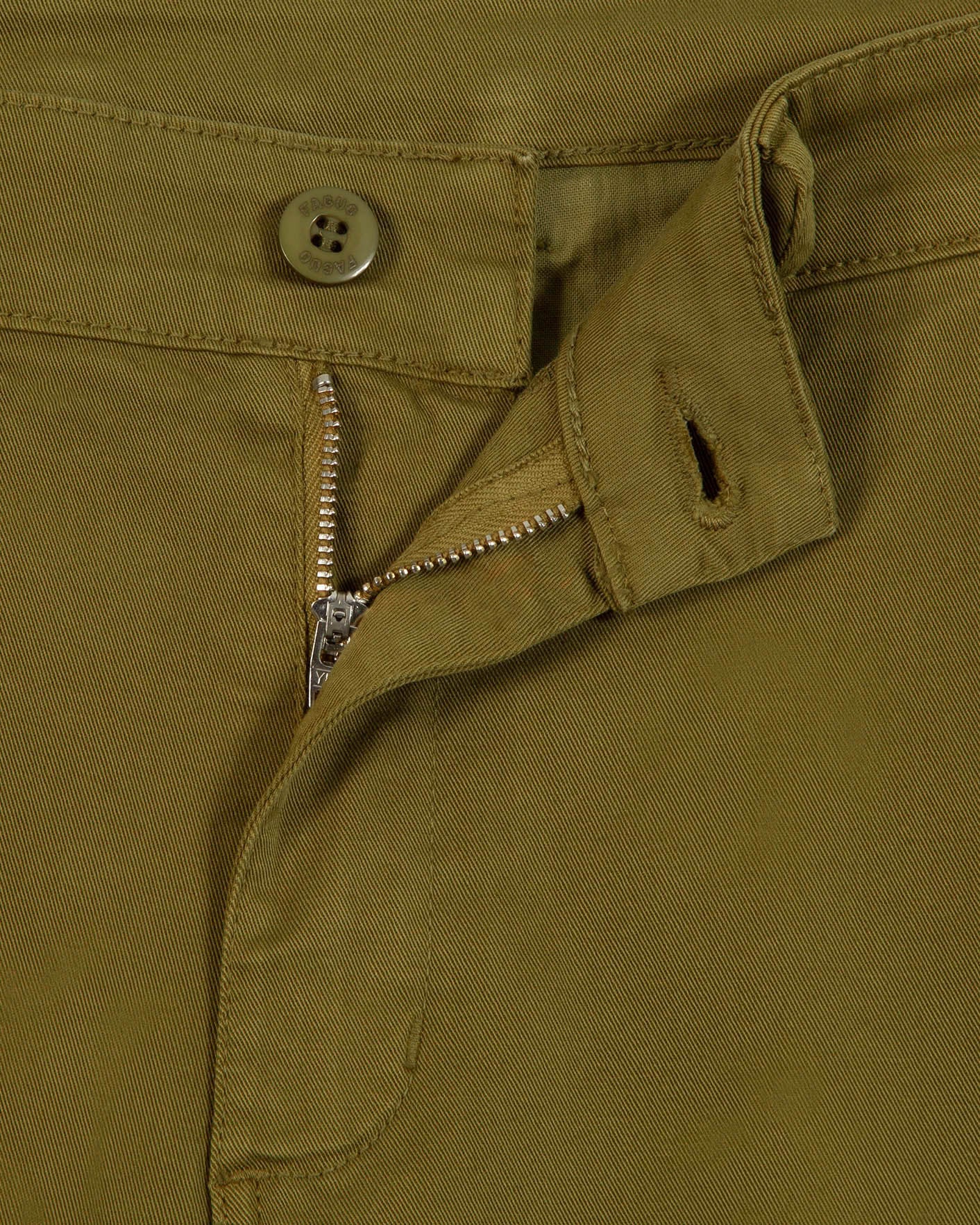 faguo-brix-regular-chino-kaki-fonc-coton-bio-droit image 5