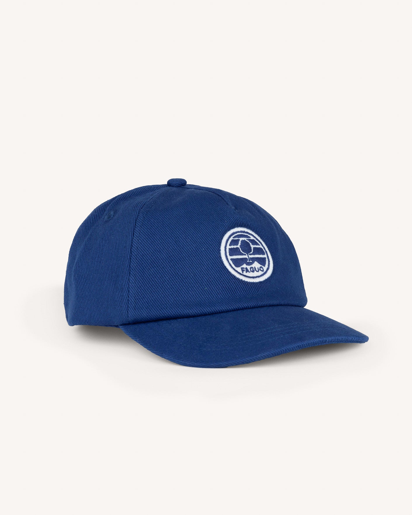 faguo-retro-cap-casquette-bleu-marine-5-pans image 2