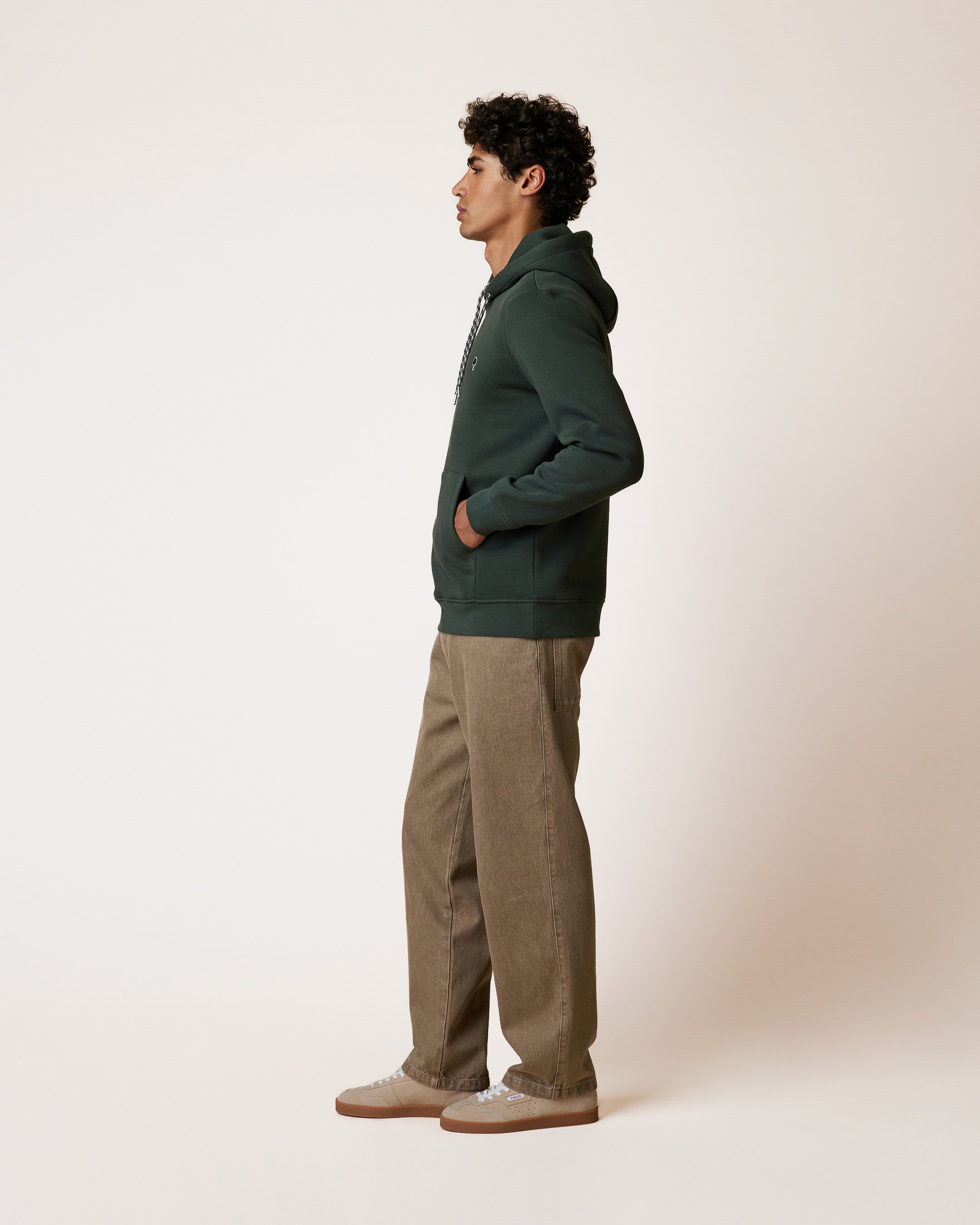 faguo-dirac-sweat-capuche-vert-fonc image 4