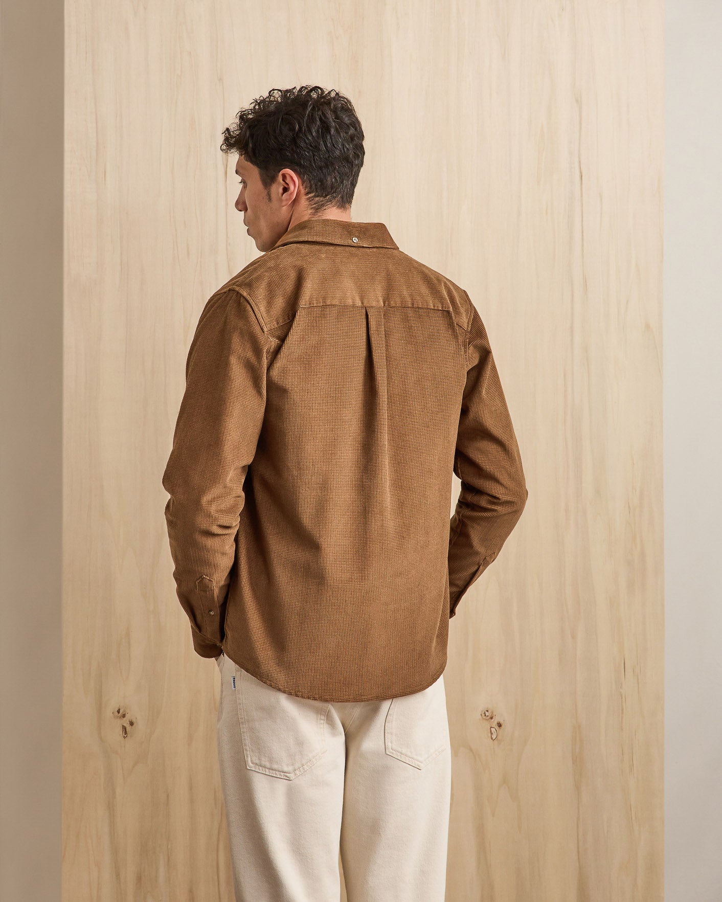 faguo-signy-surchemise-velours-camel-marron image 3