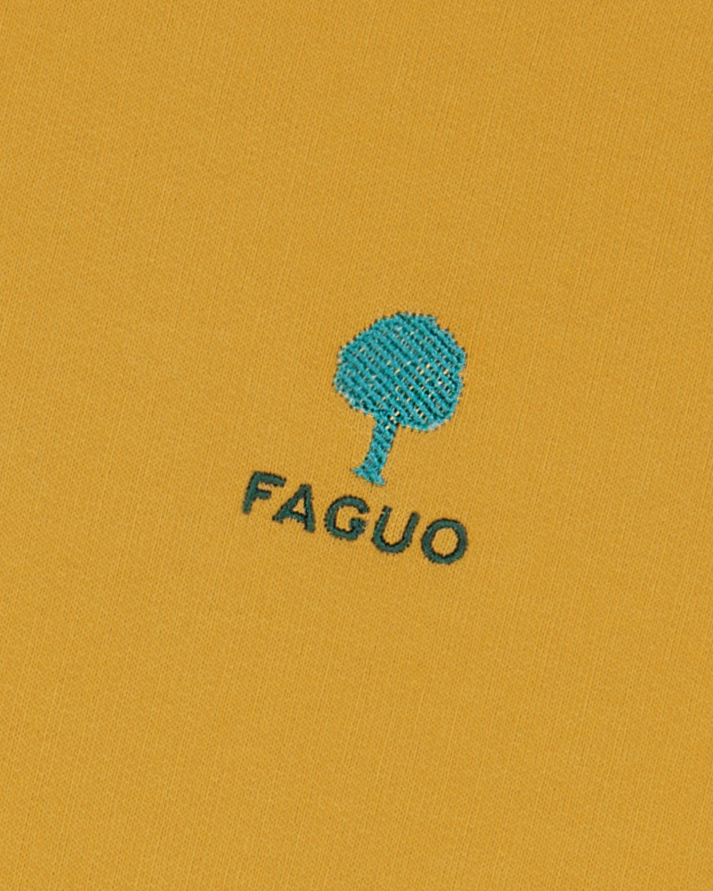 faguo-fango-sweat-col-rond-ocre-loose-vintage image 4