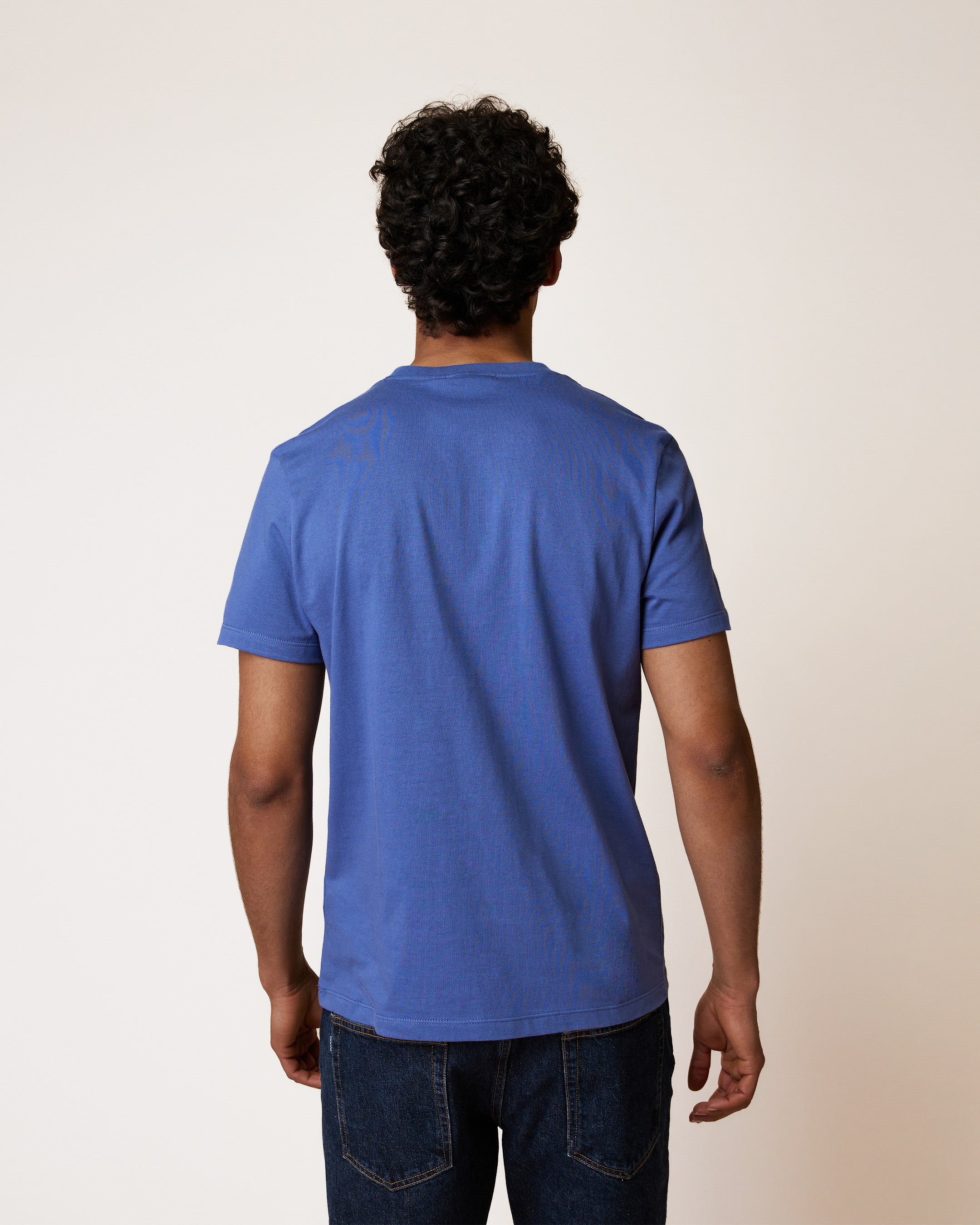 faguo-arcy-t-shirt-bleu-coton-recycl-homme image 4