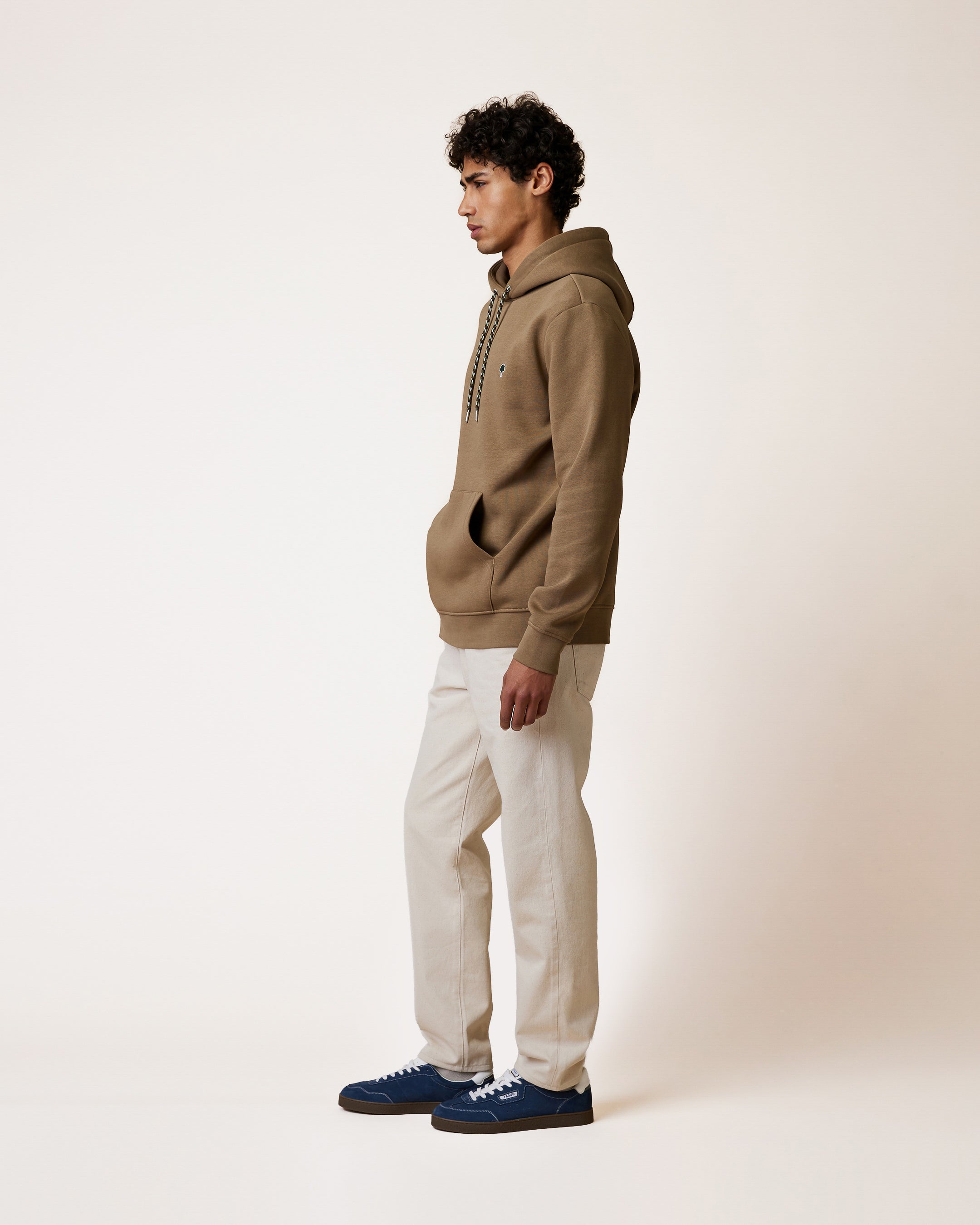 faguo-dirac-sweat-capuche-marron image 4