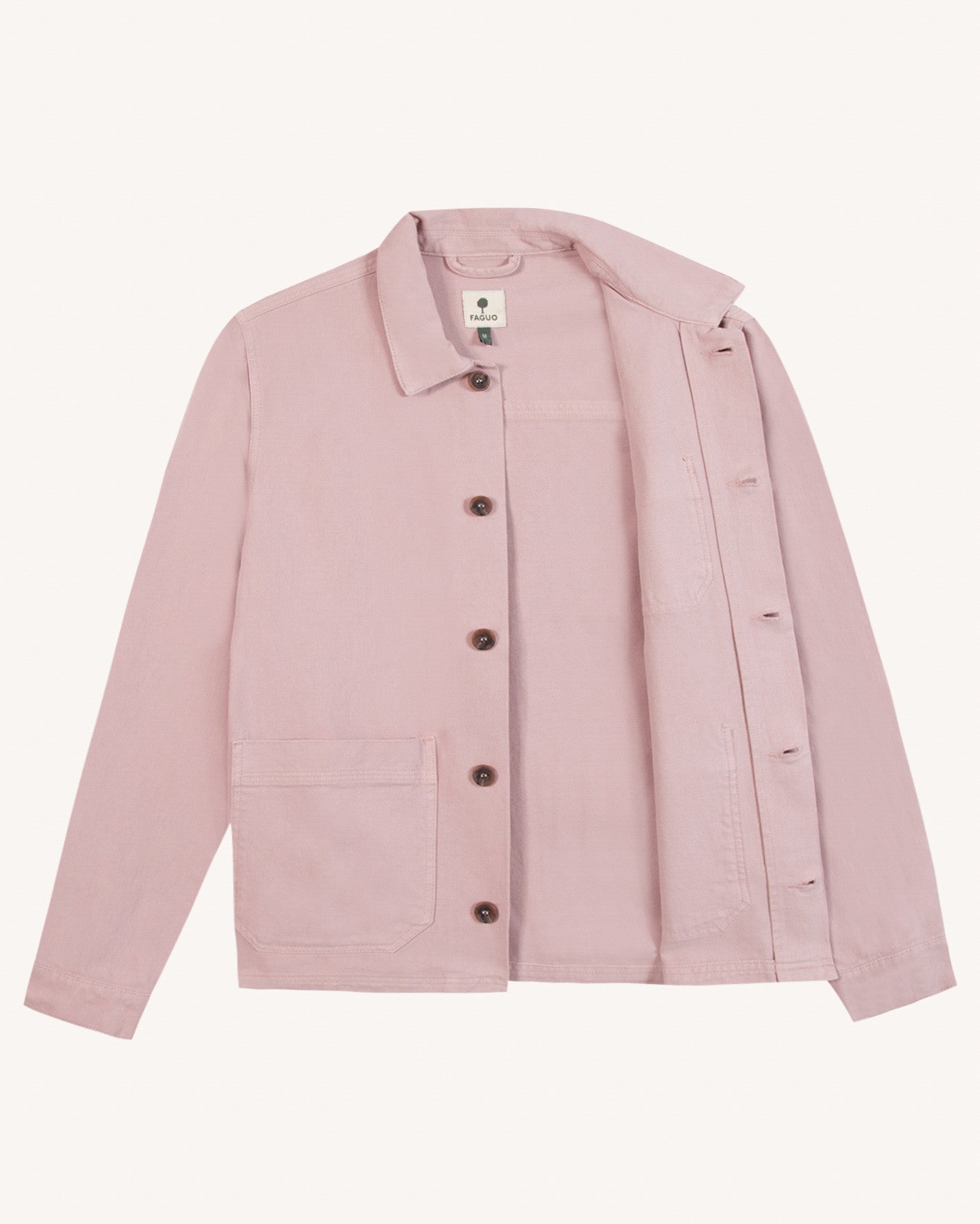 faguo-lorge-veste-en-coton-rose-gris-homme image 6