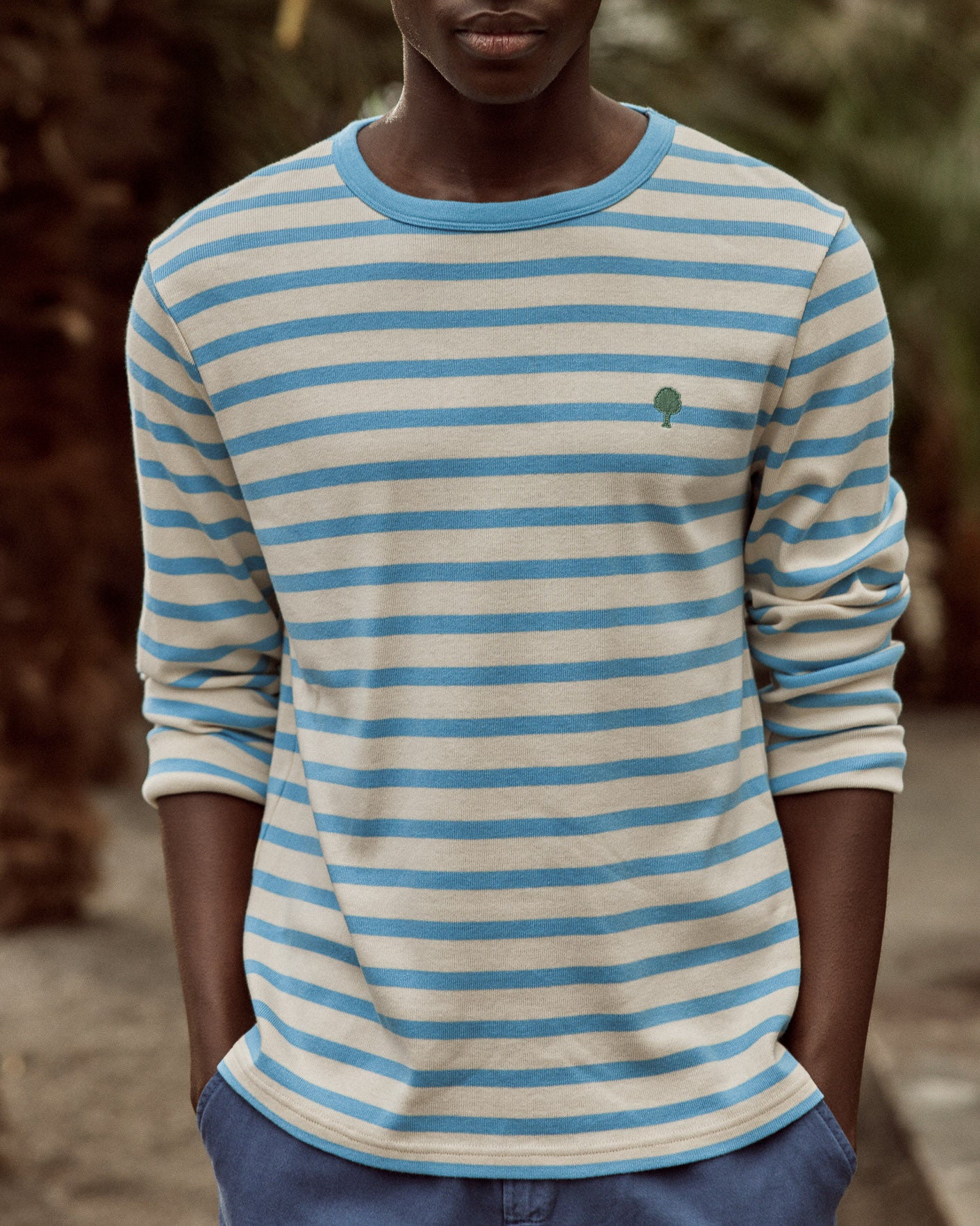 faguo-aubrac-marini-re-homme-blanche-et-bleu-ciel-coton image 1