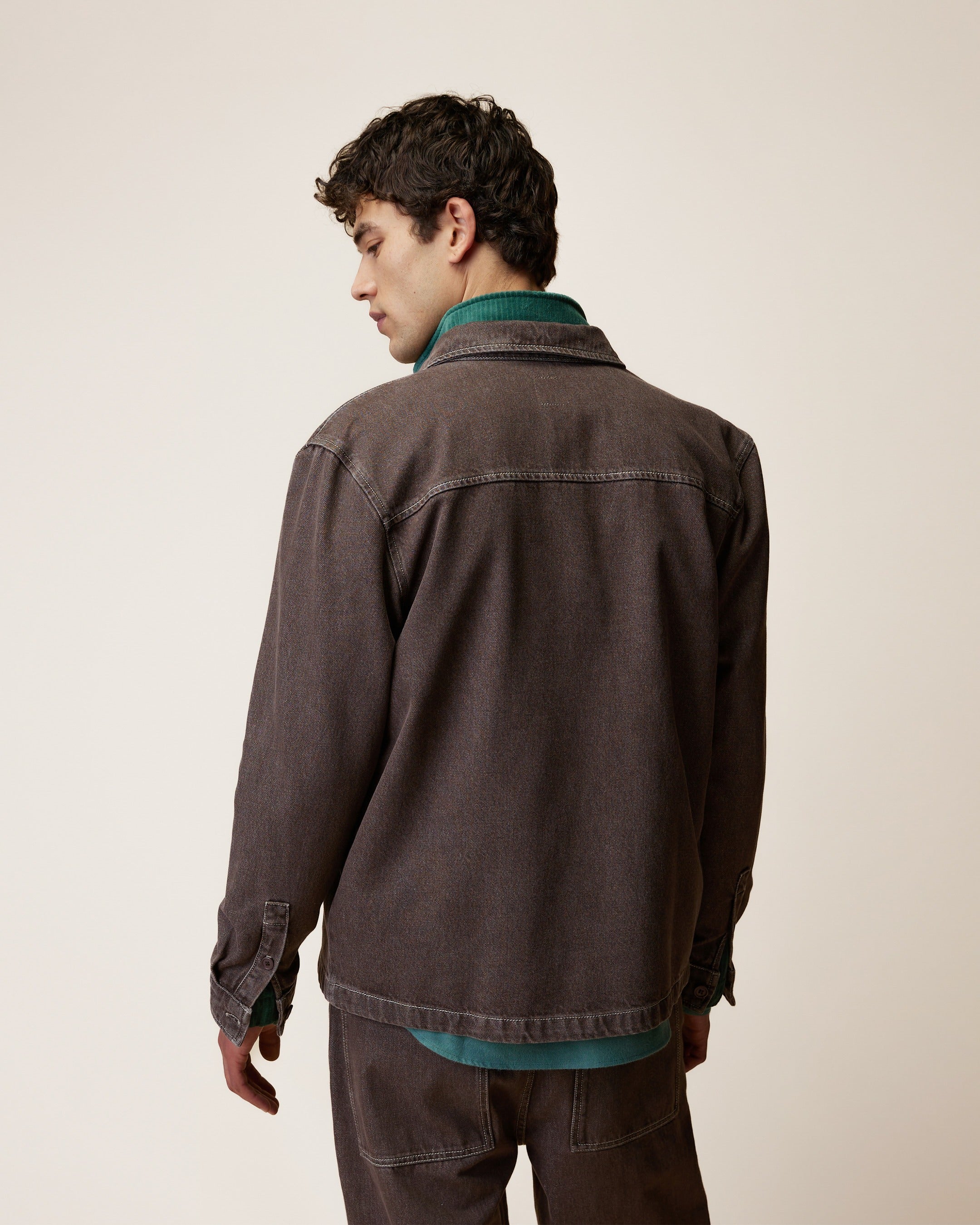 faguo-clemont-surchemise-denim-chocolat-homme image 6
