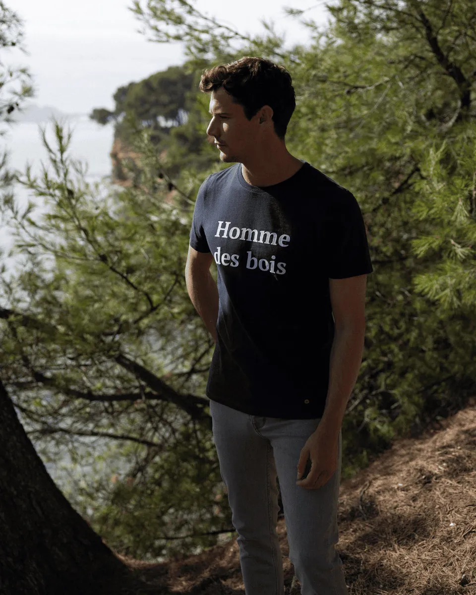 faguo-arcy-t-shirt-bleu-marine-coton-homme-des-bois image 1