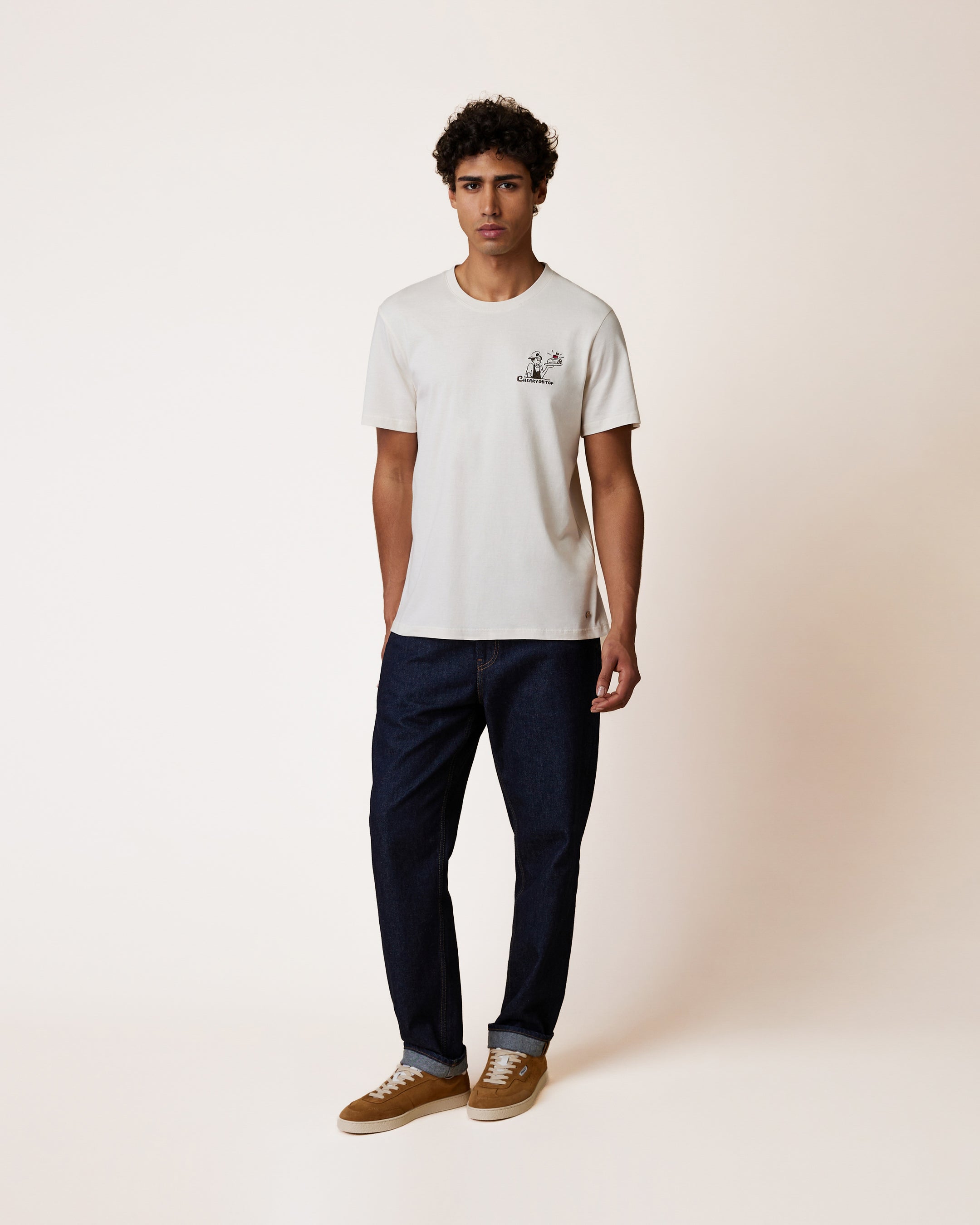 faguo-arcy-t-shirt-cru-cherry-coton-recycl image 1