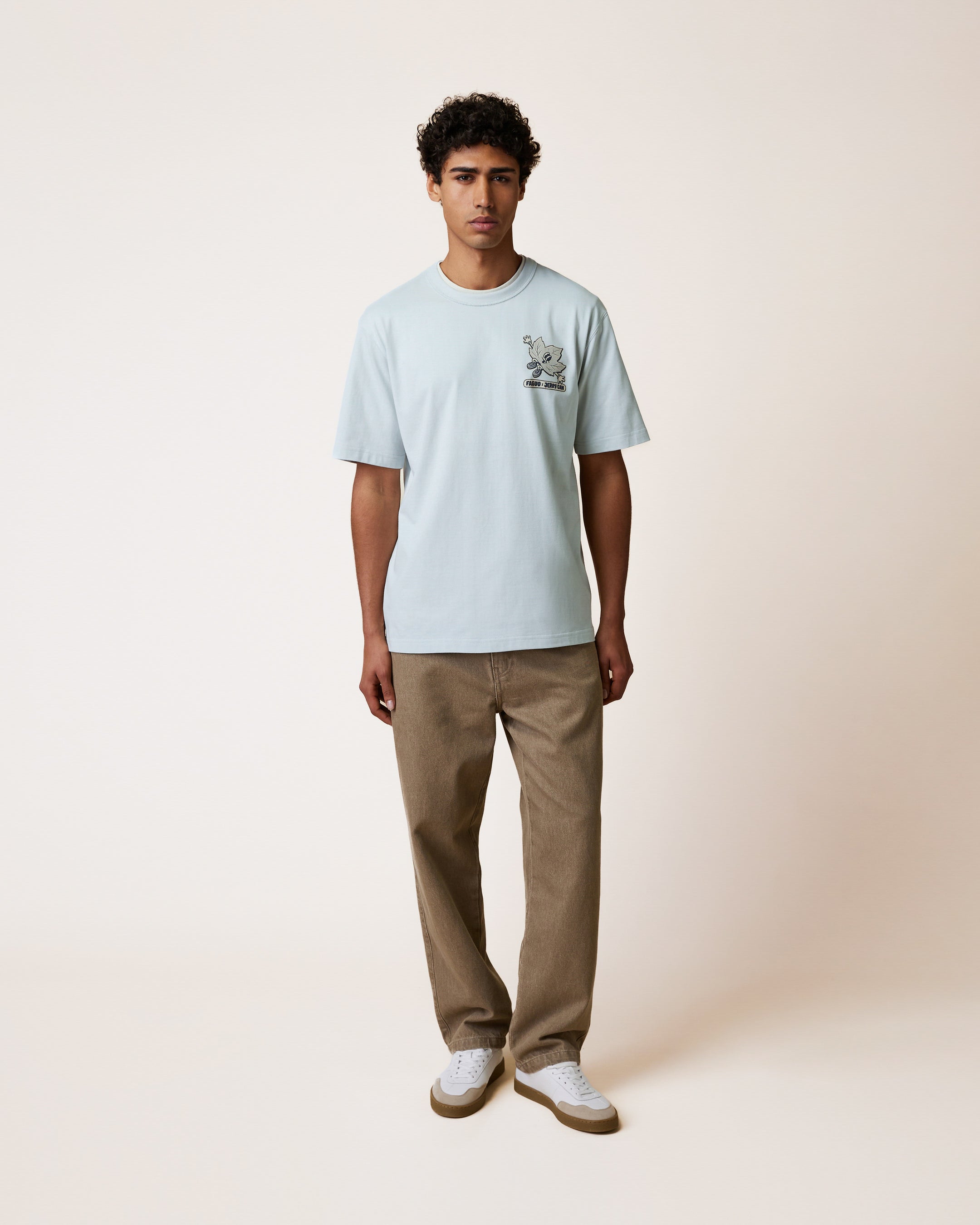 faguo-lugny-t-shirt-large-bleu-coton-recycl image 4