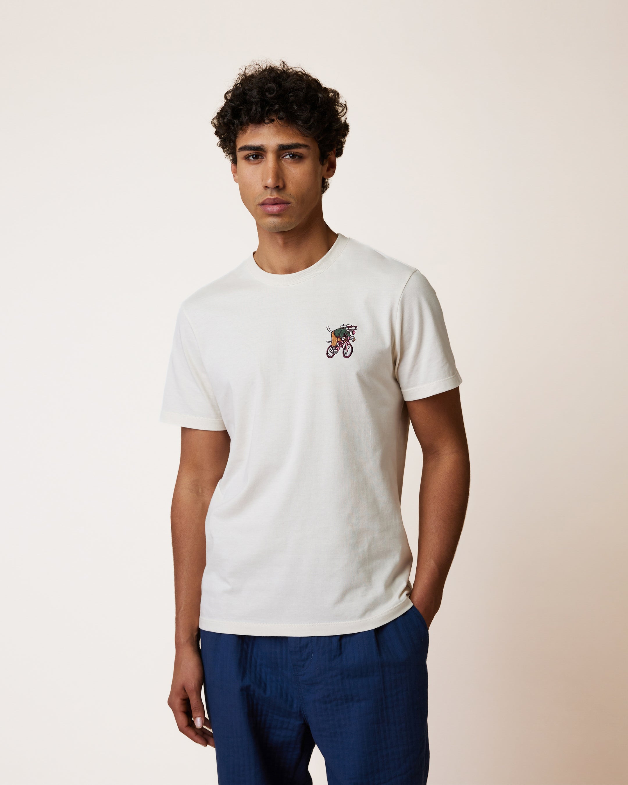 faguo-arcy-t-shirt-brod-cru-coton-recycl-homme image 1
