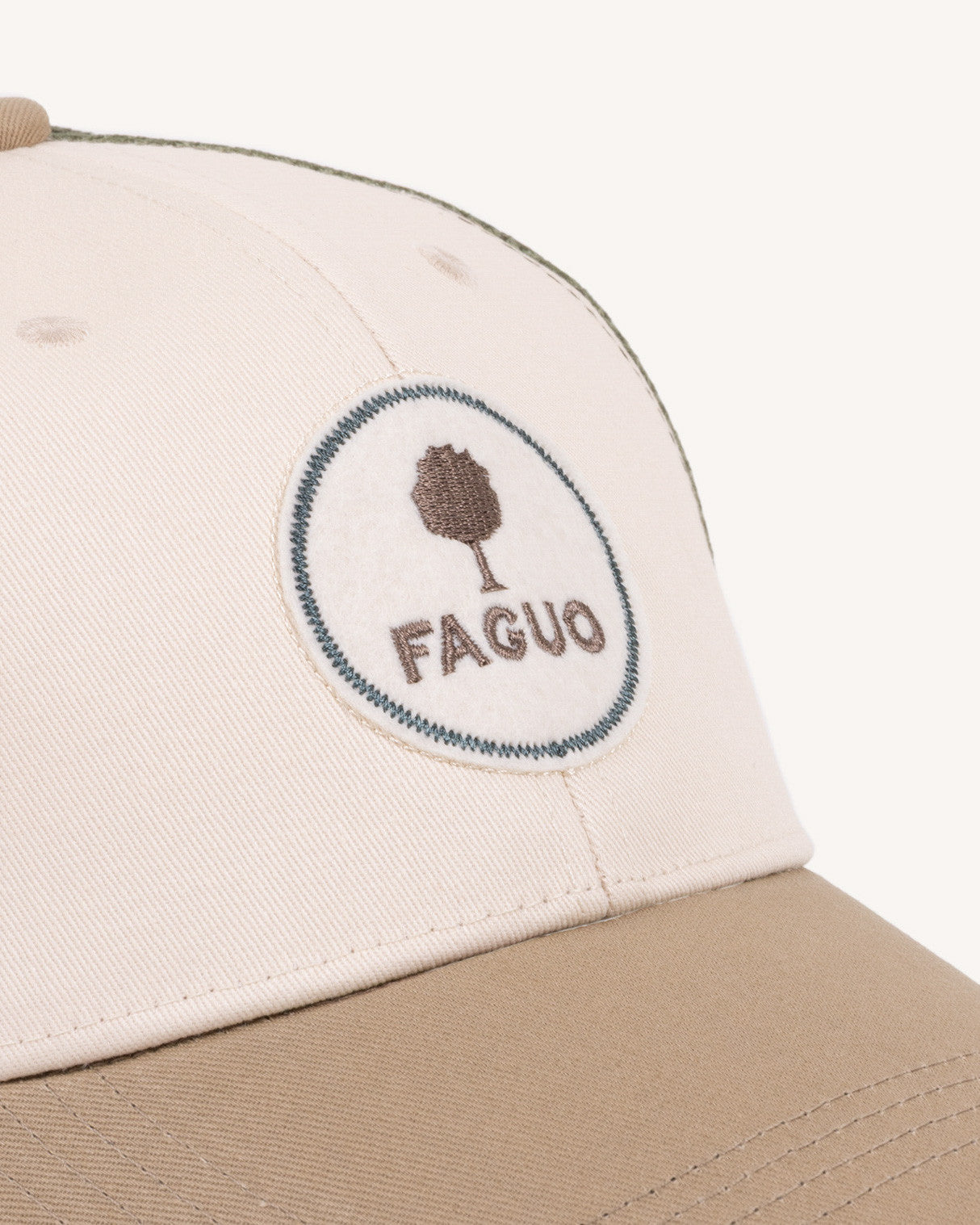 faguo-trucker-casquette-beige-clair-et-vert image 4