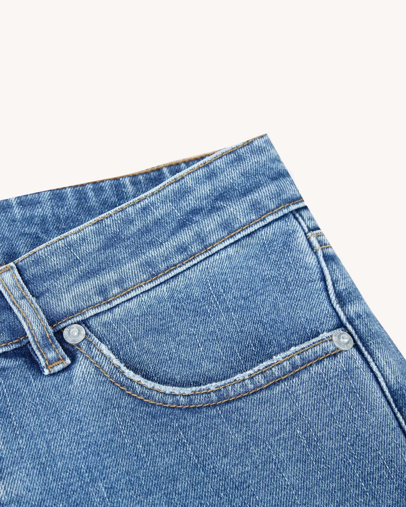 faguo-denim-slim-jean-slim-denim-clair-recycl image 6